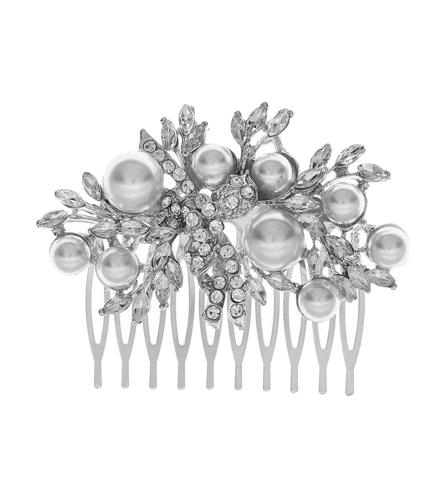 SKISUNO Bridal Comb Wedding Hair Comb Bride Hair Comb Bridal Rhinestone Hair Comb Bridal Hair Comb Wedding Hair Accessory Bridesmaid Hair Comb Pearls Hair Comb - Buy Online on GoSupps.com