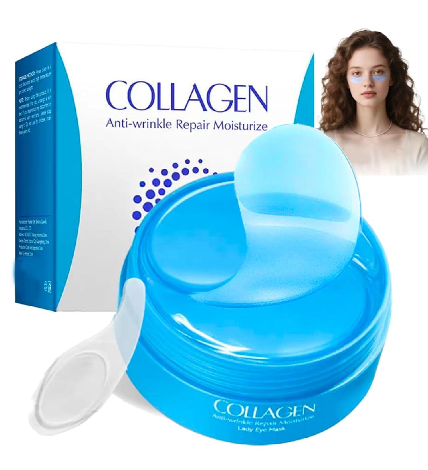 Patch Yeux Collagene et Acide Hyaluronique 60 Pcs Patch Yeux Anti Cernes Anti-Cernes et Anti-Rides Masque Hydratant pour le Contour des Yeux Pour Poches et Peau Fatigu e Soins Visage Homme Femme 05 - Buy Online on GoSupps.com