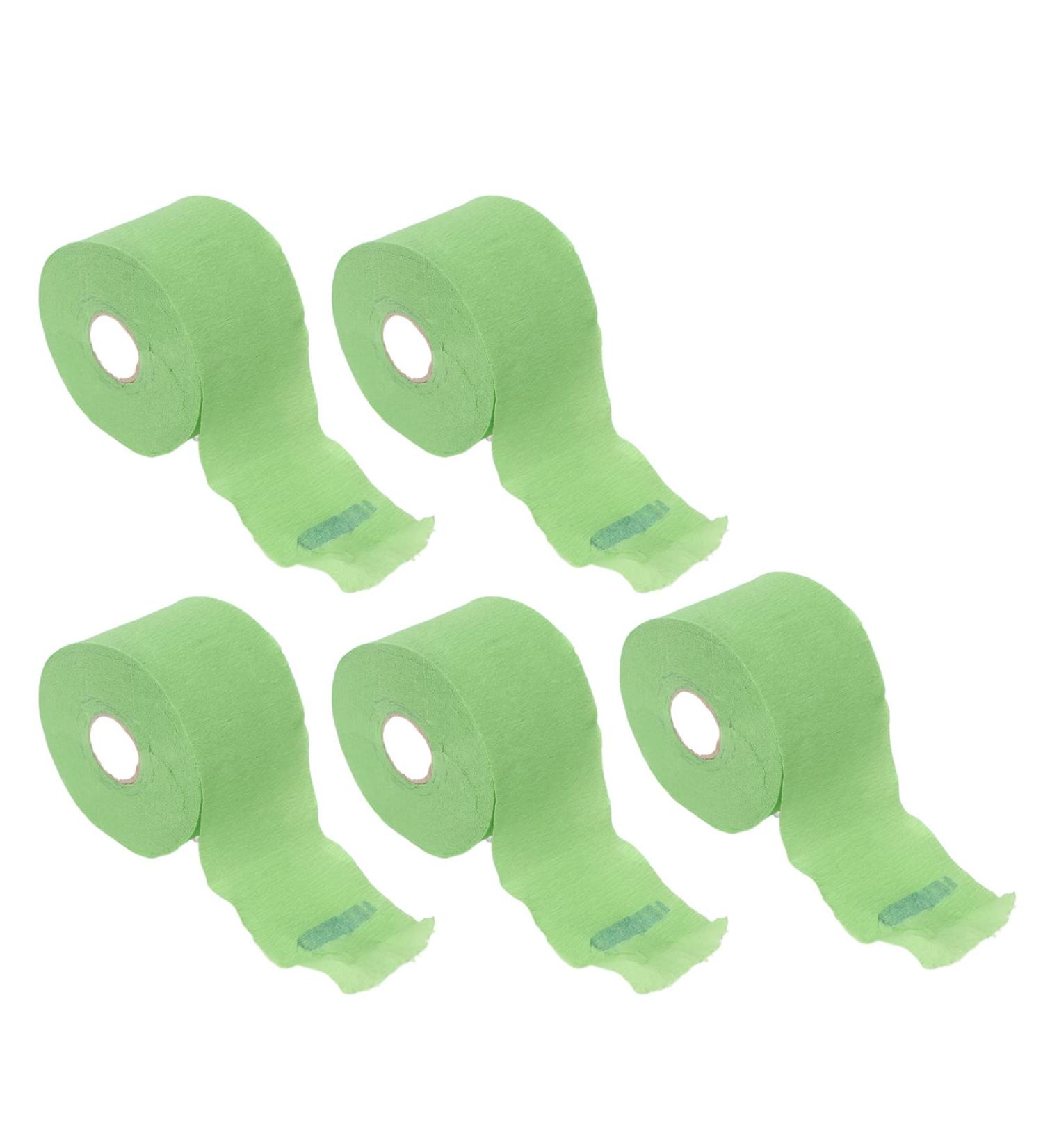 Lot de 5 rouleaux de papier jetable pour le cou - Auto-adh sif - Accessoire de coiffure - Buy Online on GoSupps.com