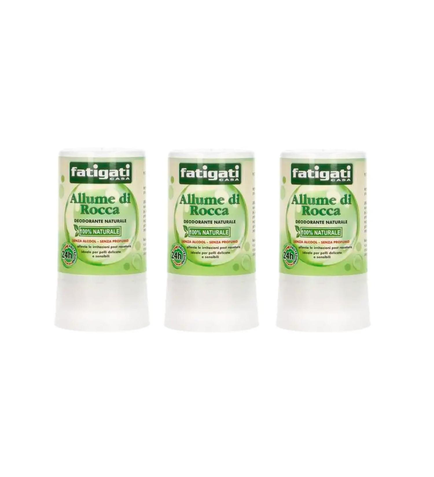 Amami BEAUTY Rock Alum - 100% Natural Deodorant Stick for Sensitive and Delicate Skin - Alcohol Free - Fragrance Free - 24 Hour - Pack of 3 x 120g - Amami Beauty Shop (3)