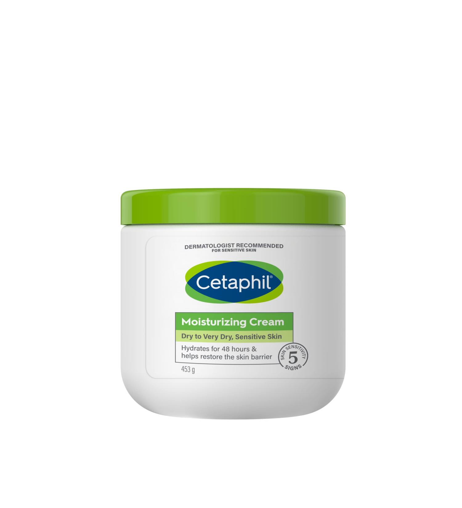 Cetaphil Moisturizing Cream for Dry/Sensitive Skin - Fragrance Free 16 oz | Best Hydration for All Skin Types - Shop Now - Buy Online on GoSupps.com
