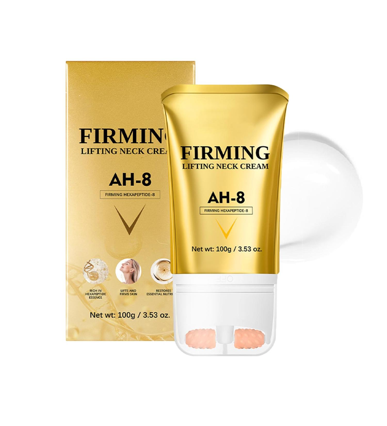 Grospe AH-8 Firming Neck Cream for Crepey Skin Body with Hexapeptide Moisturizing Promote collagen Production Roller Neck Cream Redefine Jawline for Firmer - Buy Online on GoSupps.com