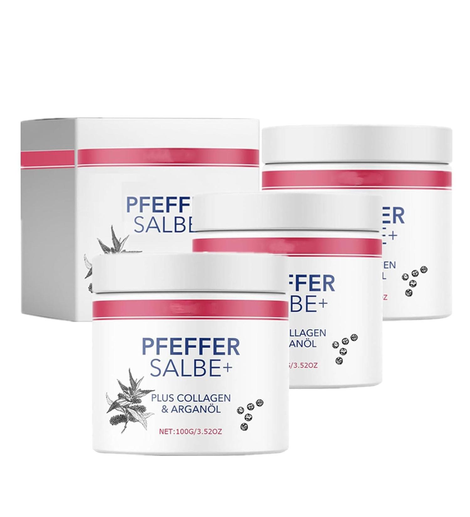 3 pieces pepper ointment tan pepper ointment plus ointment pepper ointment for tanning with plus collagen and argan oil for rubbing skin and dry skin for men and women - Buy Online on GoSupps.com