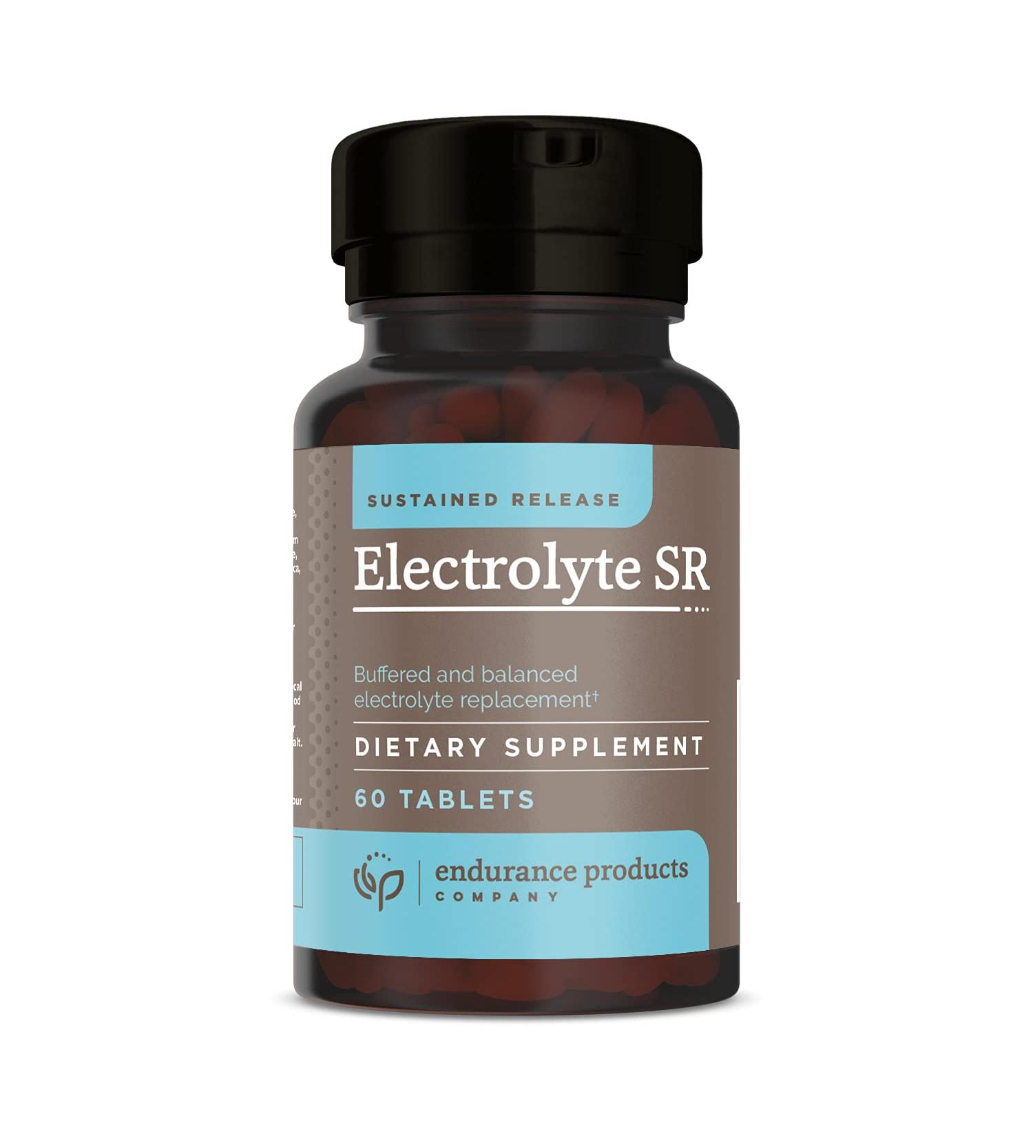 Electrolyte SR - Sugar-Free Sustained Release Electrolytes for Hydration & Muscle Recovery - 60 Non-GMO Vegan Tablets - Buy Online on GoSupps.com
