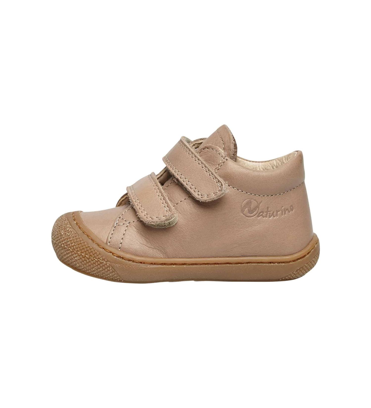 Naturino Cocoon VL Leather First Steps Shoes - 4 UK - Platinum Military - Buy Online on GoSupps.com