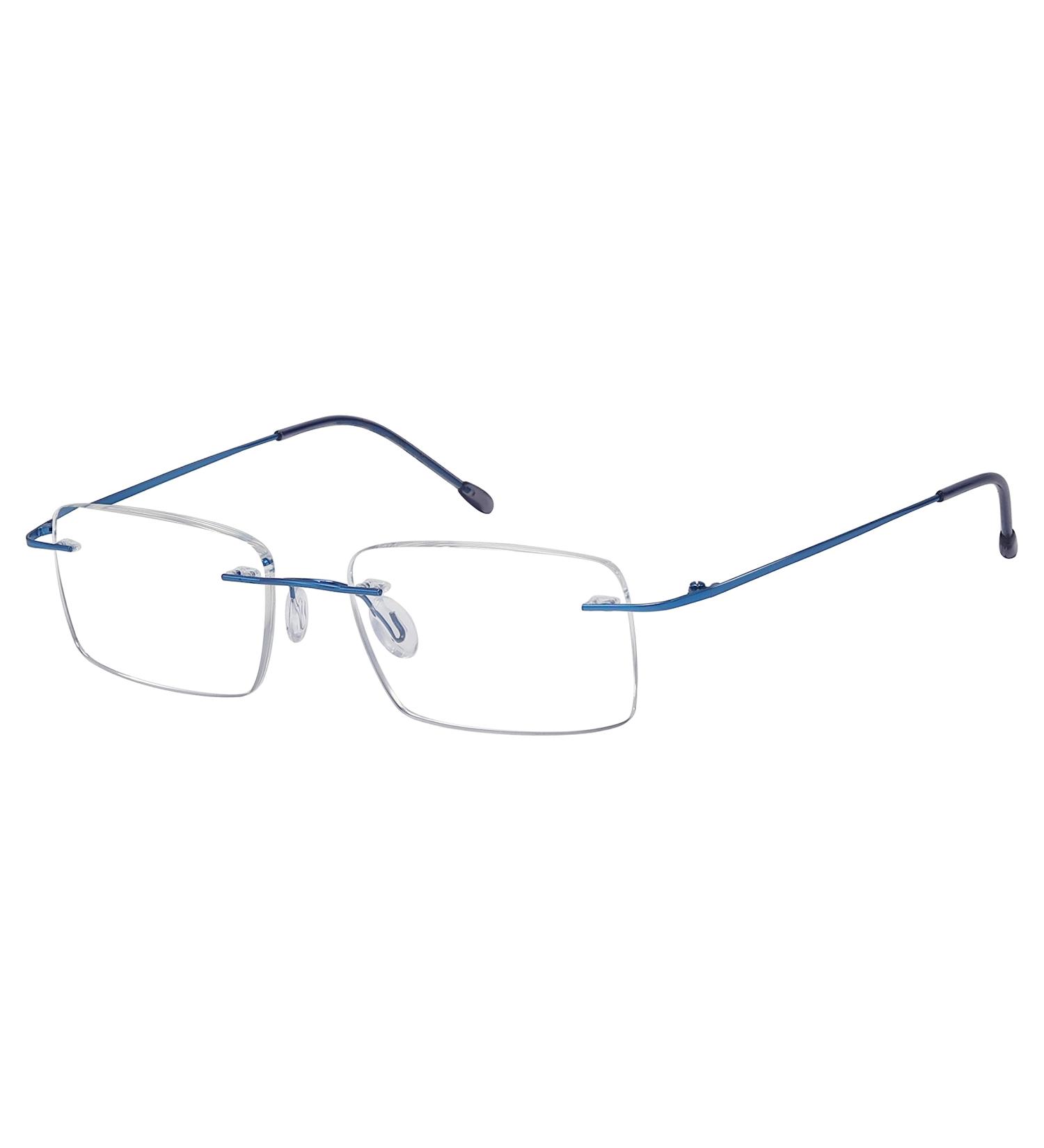 Shop Eyekepper Rimless Reading Glasses for Men - Stylish Rectangle Blue Readers for Enhanced Vision | International Shipping Available - Buy Online on GoSupps.com