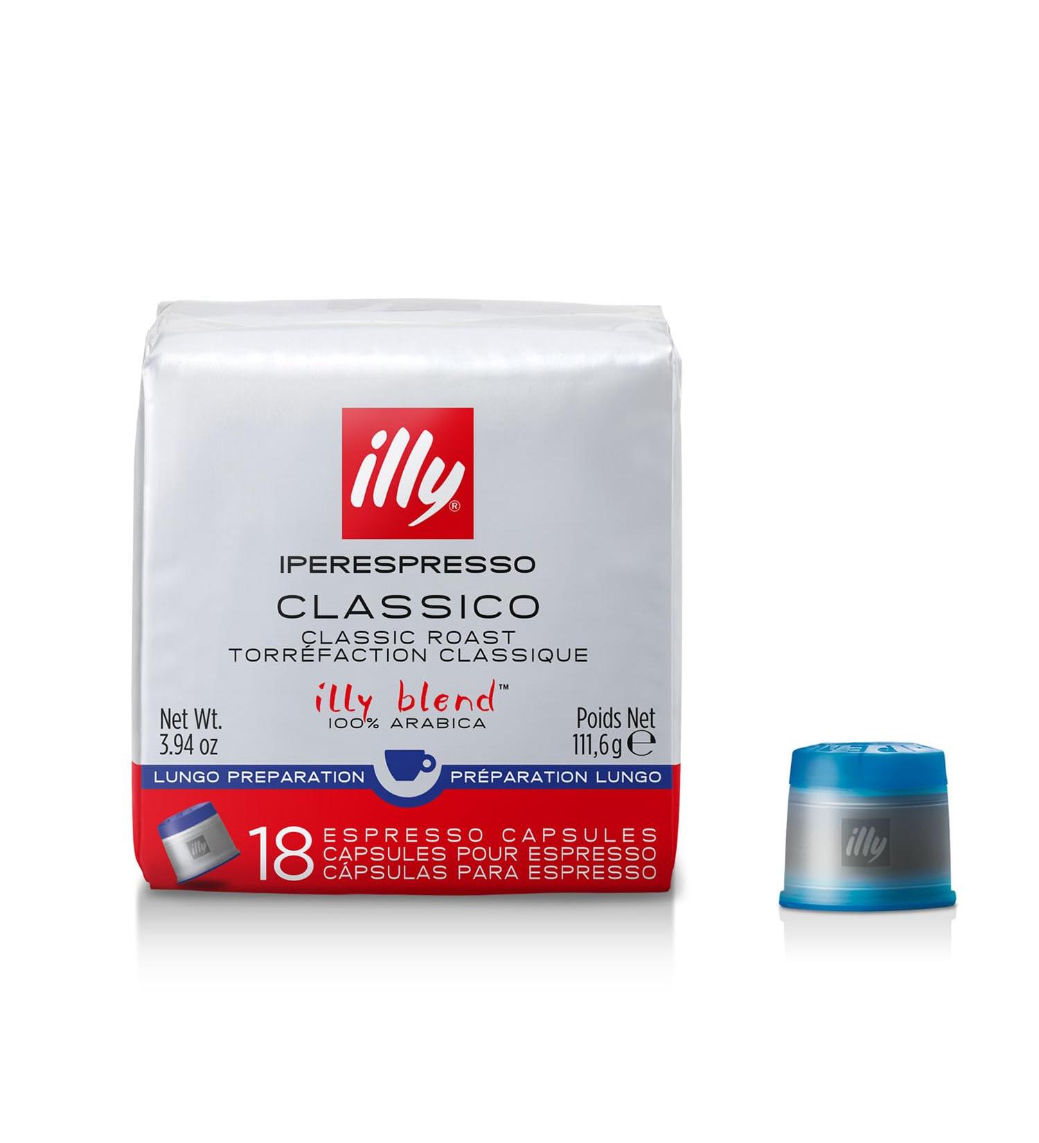 Illy Iperespresso Roasted CLASSICO Coffee Capsules 6 packs of 18 capsules total 108 capsules - Buy Online on GoSupps.com