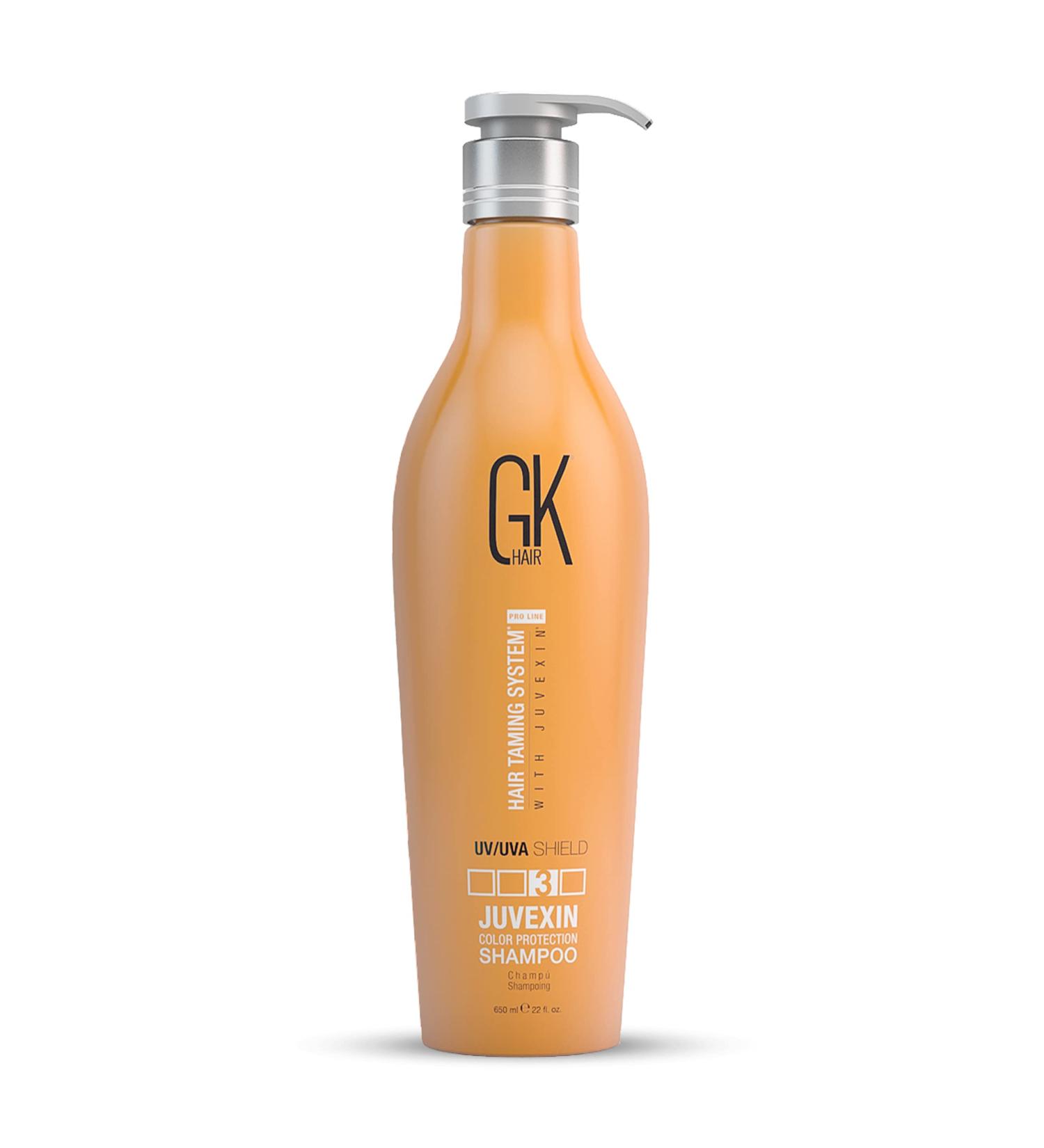GKhair Shield Shampoo | UV Protection & Color Care | Aloe Vera & Natural Oils | For All Hair Types | 650 ml - Buy Online on GoSupps.com