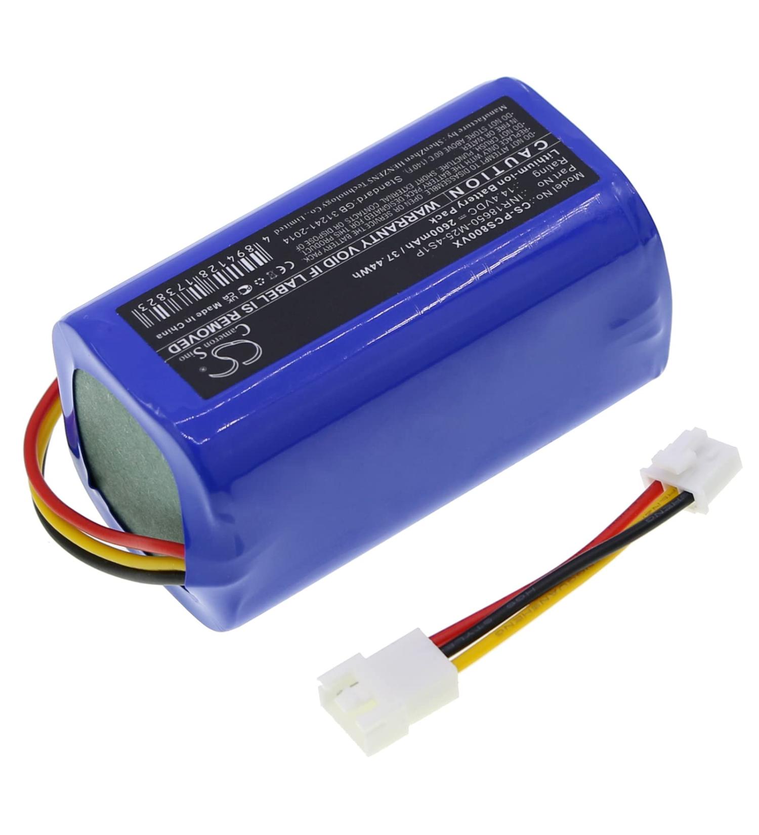 ELMEKO Replacement Battery for Proscenic INR18650-M25-4S1P | 2600mAh 14.4V Compatible with Models 800T 820S 820T 830T PR-800T PR-820T PR-830S PR-830T | International Shipping Available - Buy Online on GoSupps.com