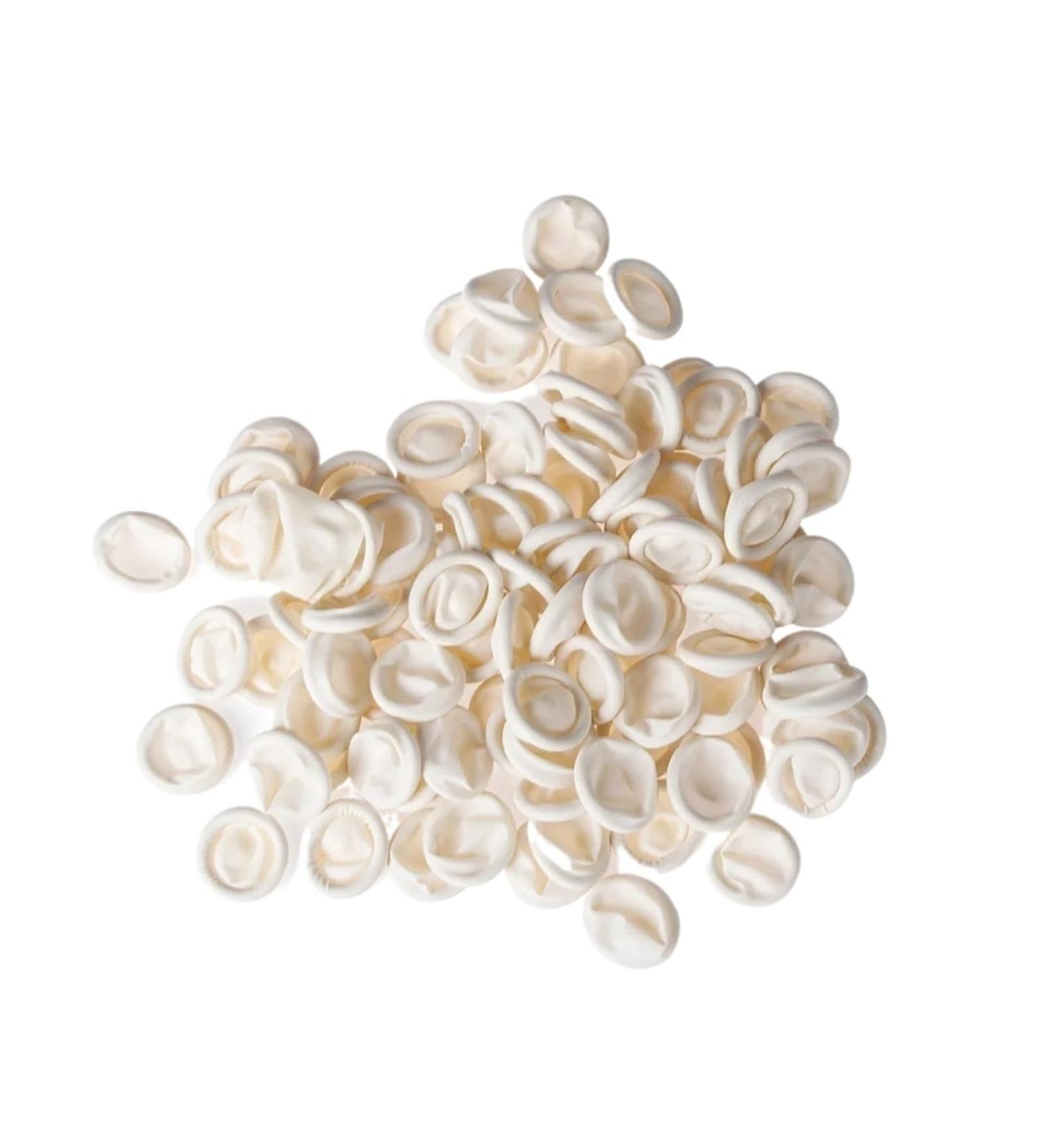 100 Pcs Natural Rubber Disposable Latex Finger Cots - Anti Static Fingertip Protectors - Buy Online on GoSupps.com