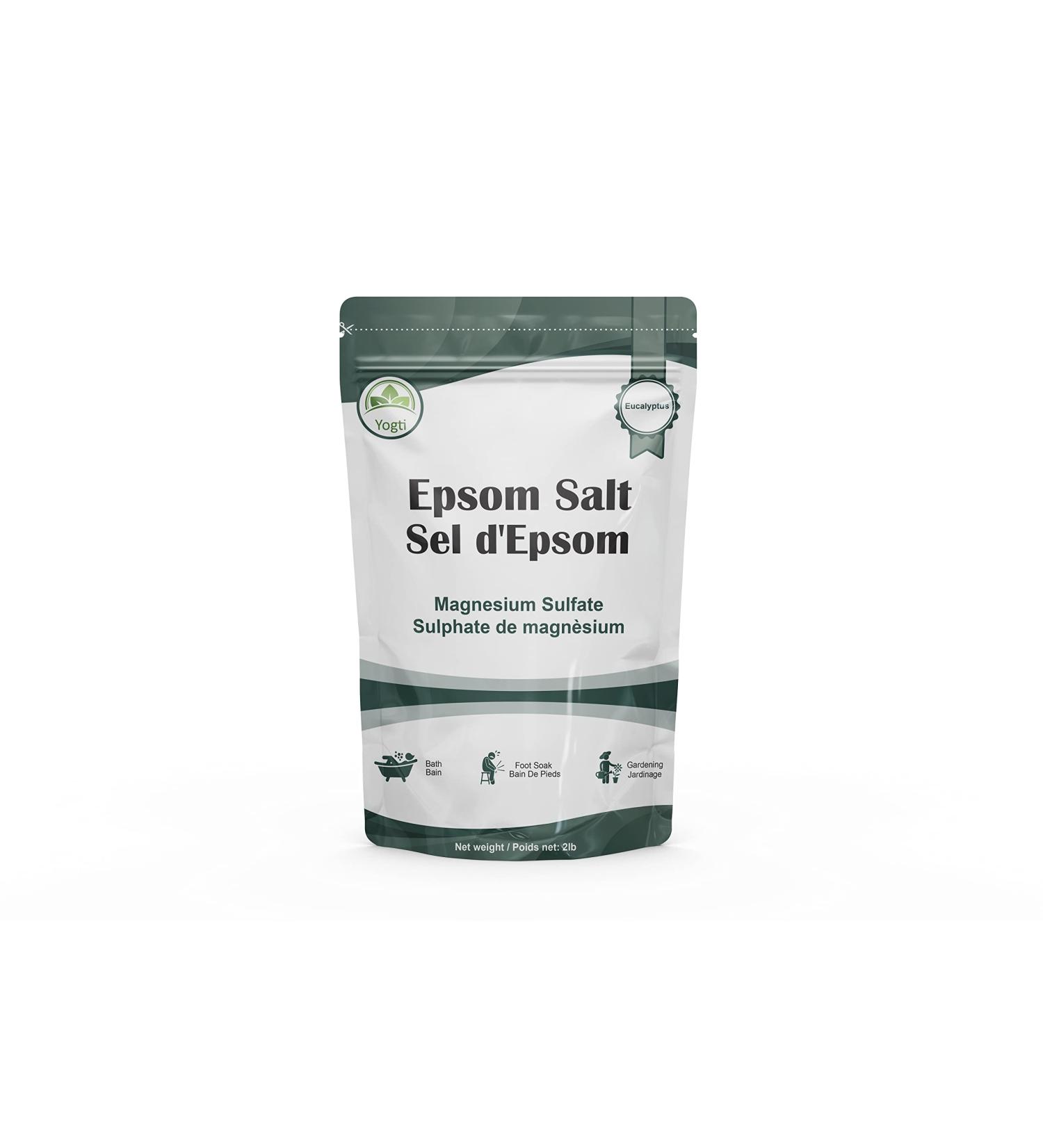 Yogti Eucalyptus Epsom Salt 2 pound 907.18 g (Pack of 1) Salt