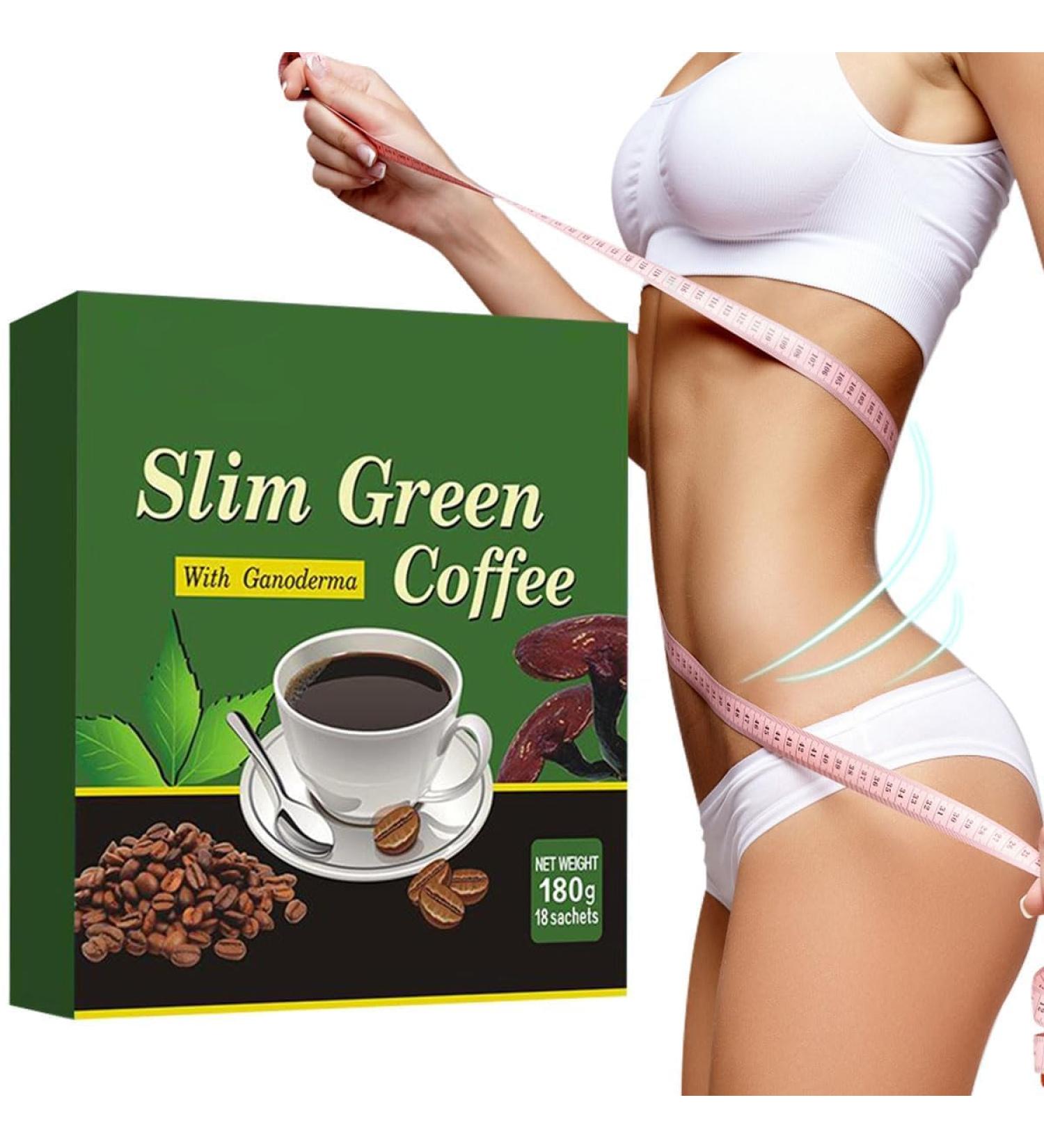 Premium Slim Green Coffee Bean Extract Powder Gluten-Free 10 Natural Health Blends Instant Coffee 180g (18 Sachets) - Buy Online on GoSupps.com