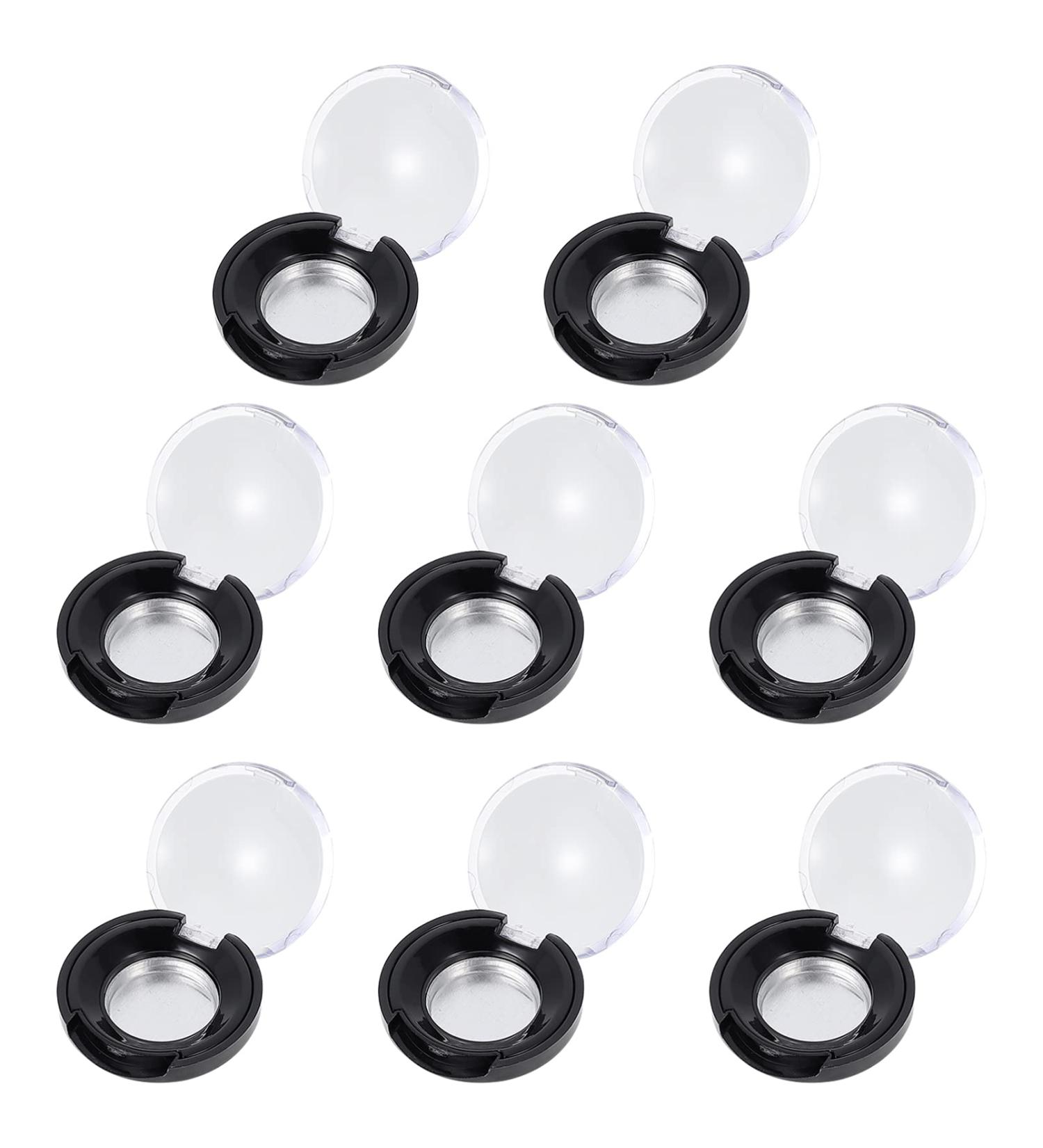 KALLORY 8pcs Makeup Blush & Eyeshadow Containers Set for Women - Empty Storage Box Pallet in Black - Buy Online on GoSupps.com