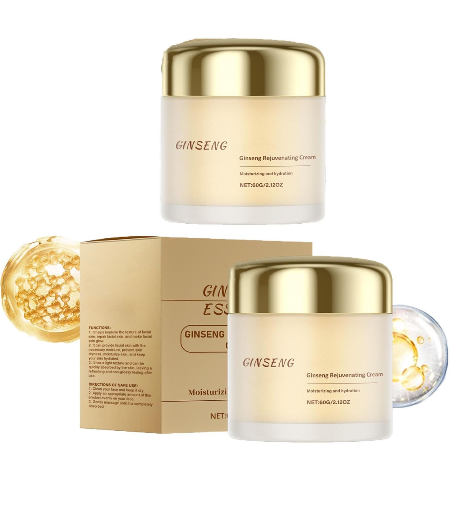 Cr me hydratante au ginseng anti-rides et ridules cr me anti- ge hydratante raffermissante claircissante rajeunissante et nourrissante unifie le teint. (2pcs) - Buy Online on GoSupps.com
