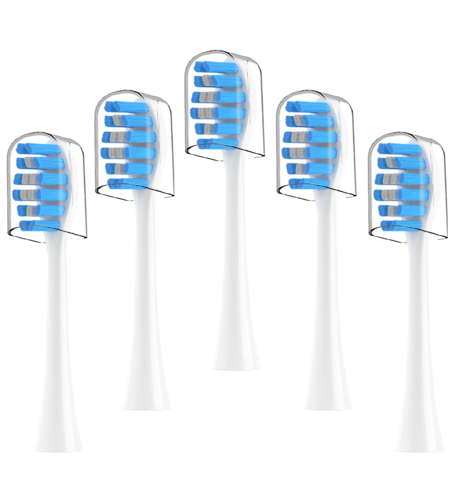 Soft Replacement Toothbrush Heads for Gleem Electric Toothbrush - 5 Pack Compatible & Affordable - Buy Online on GoSupps.com