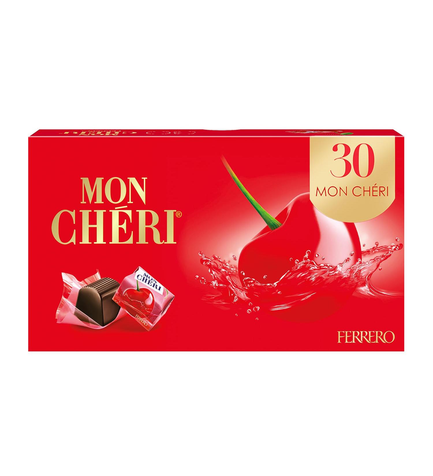 Mon Cheri Fine Chocolates Filled with Cherry and Ferrero Liqueur