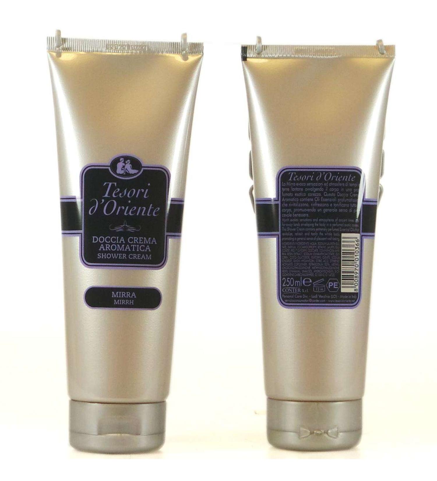 Tesori d'Oriente: "Mirra" Myrrh Shower Cream - 250 Ml (8.45us Fl Oz) Italian Import