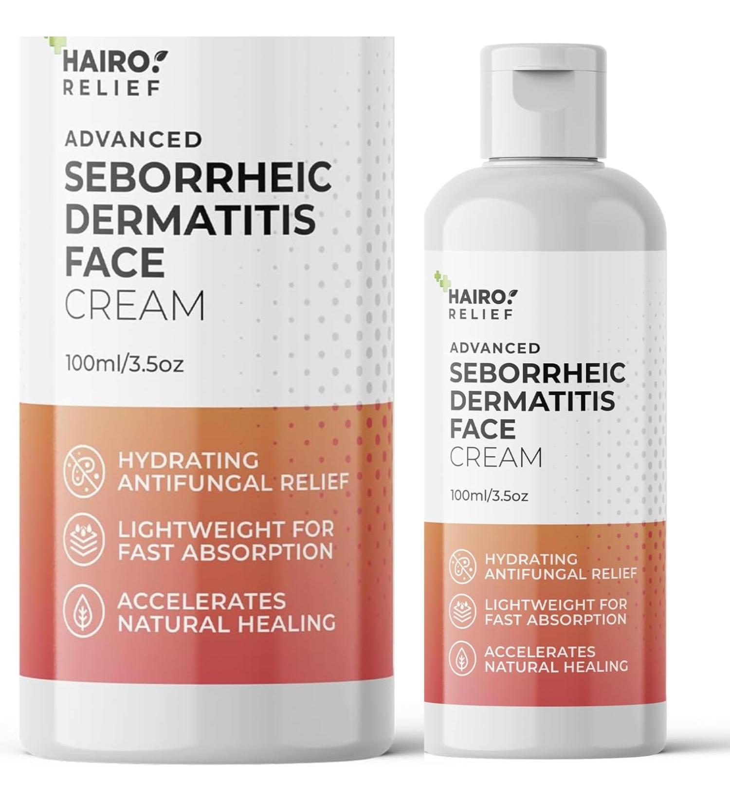 Advanced Seborrheic Dermatitis Face Cream by HAIRO RELIEF | 100ml cream for seborrheic dermatitis - Buy Online on GoSupps.com