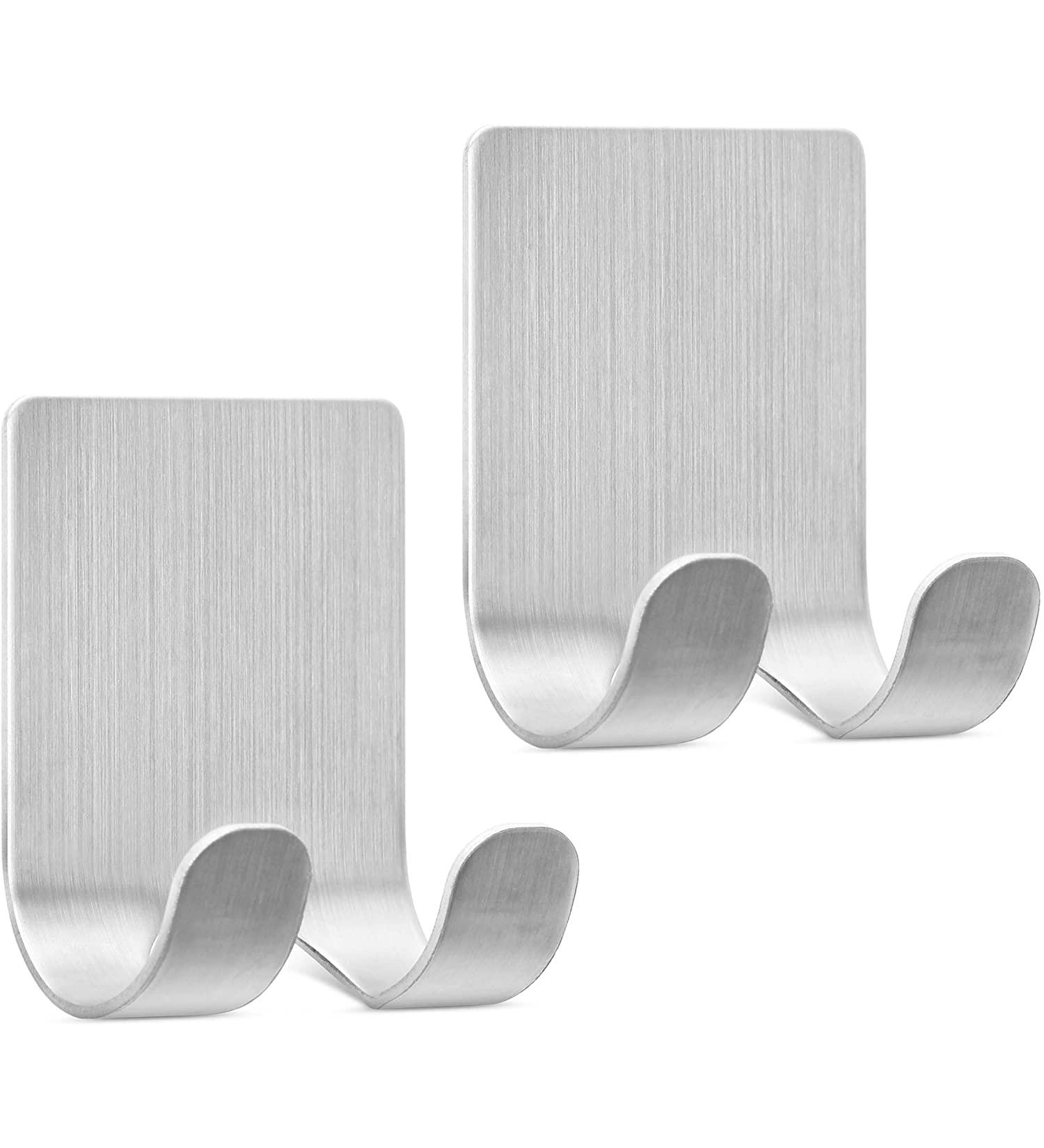 Buy Hotype Stainless Steel Razor Holder & Multi-Purpose Self-Adhesive Hooks - 2 Pieces for Bathroom & Kitchen Organization - Buy Online on GoSupps.com