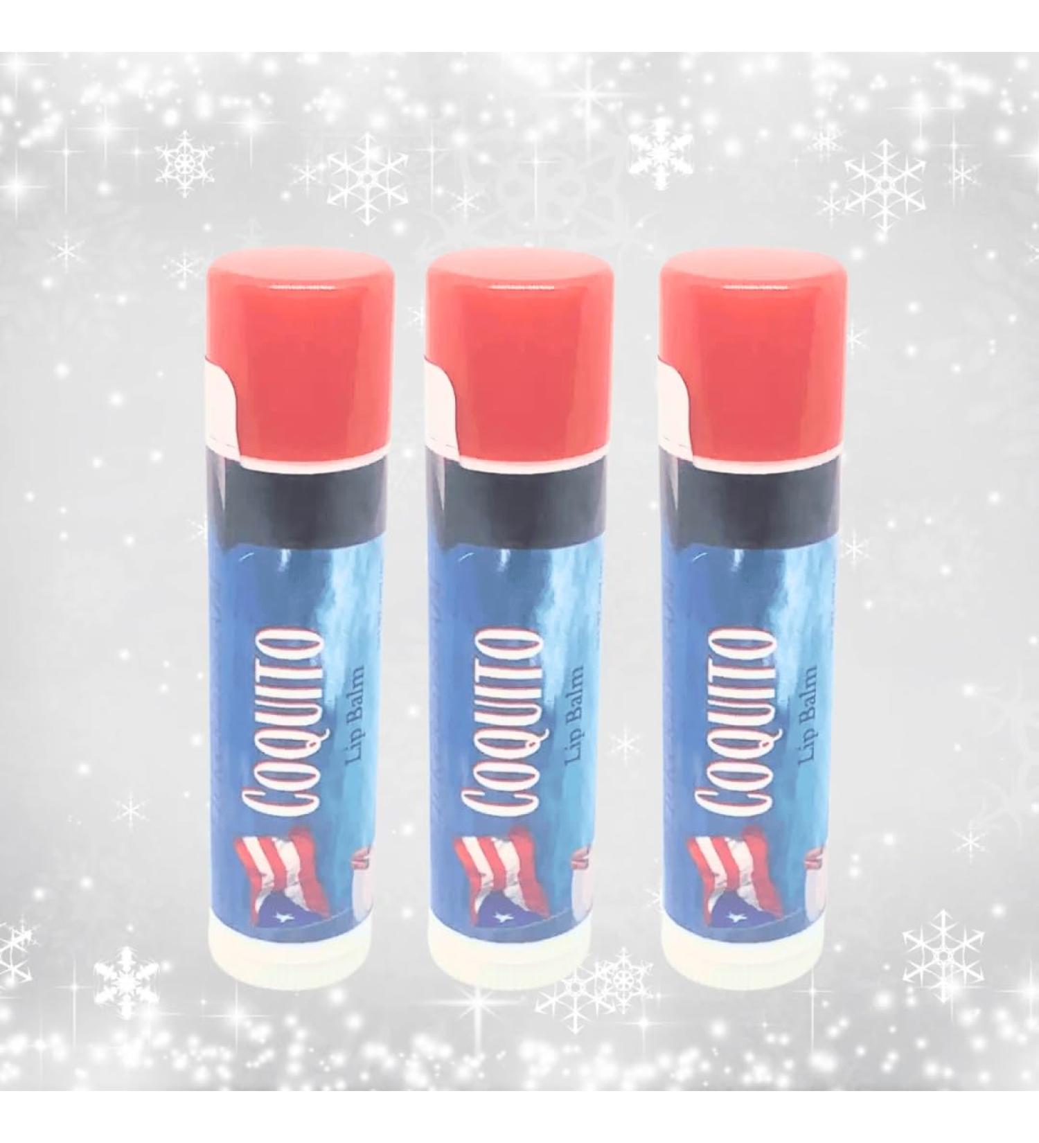 Coquito Lip Balm 3 pack - All-Natural Coconut Vanilla & Cinnamon Lip Care | Hydrating Lip Balm for Dry Lips | Tropical Holiday Flavor Long-Lasting Moisture - Buy Online on GoSupps.com