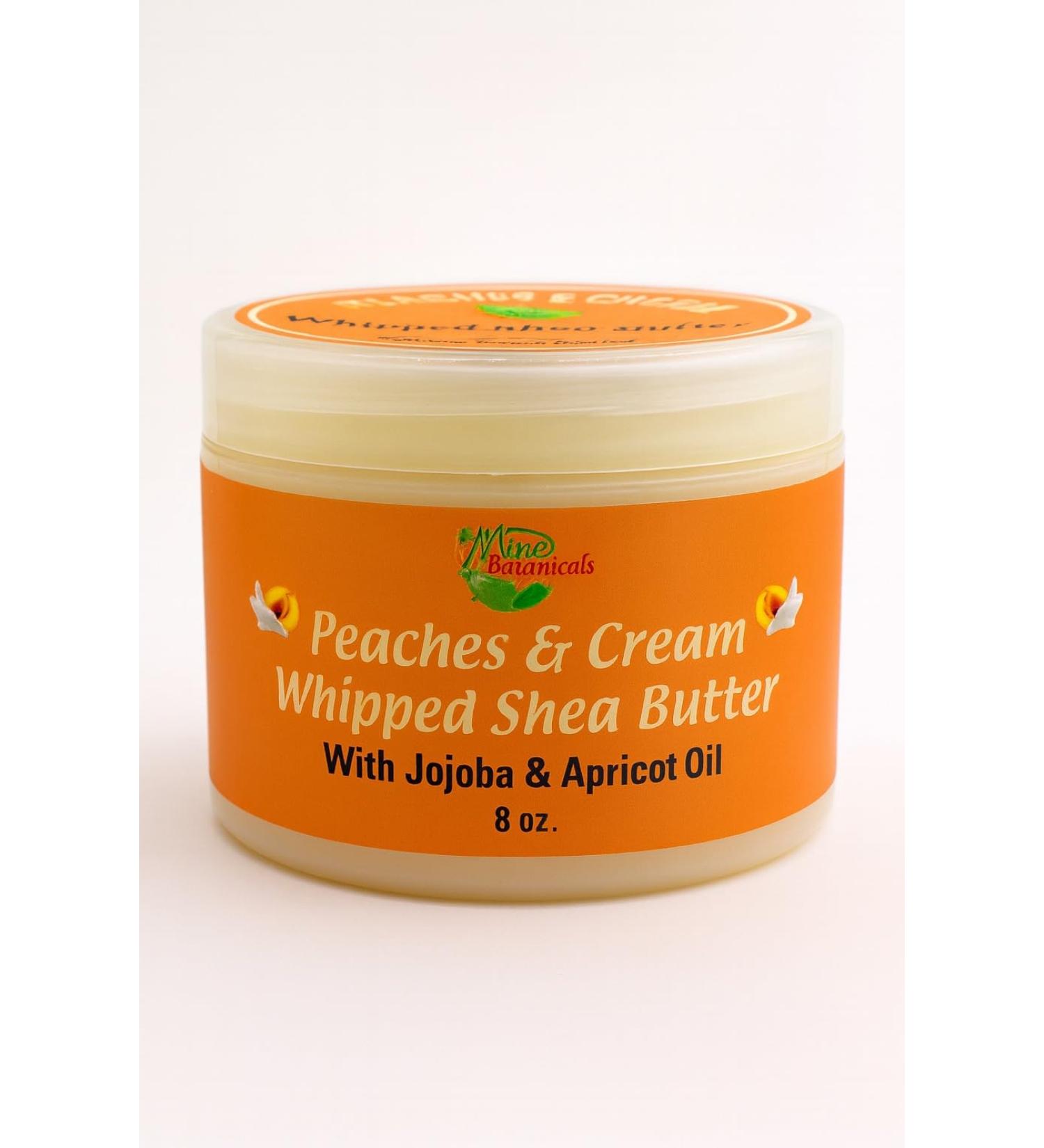 Peaches & Cream Whipped Shea Butter with Jojoba & Apricot Oil 8oz