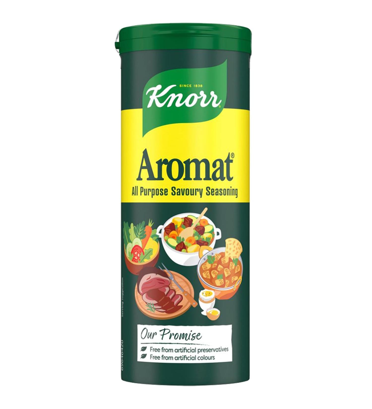 Jartc Knorr Aromat All Purpose Savoury Seasoning free from artificial colours and preservatives flavour enhancer for vegetables rice pasta or salads 6x 90 g - Buy Online on GoSupps.com