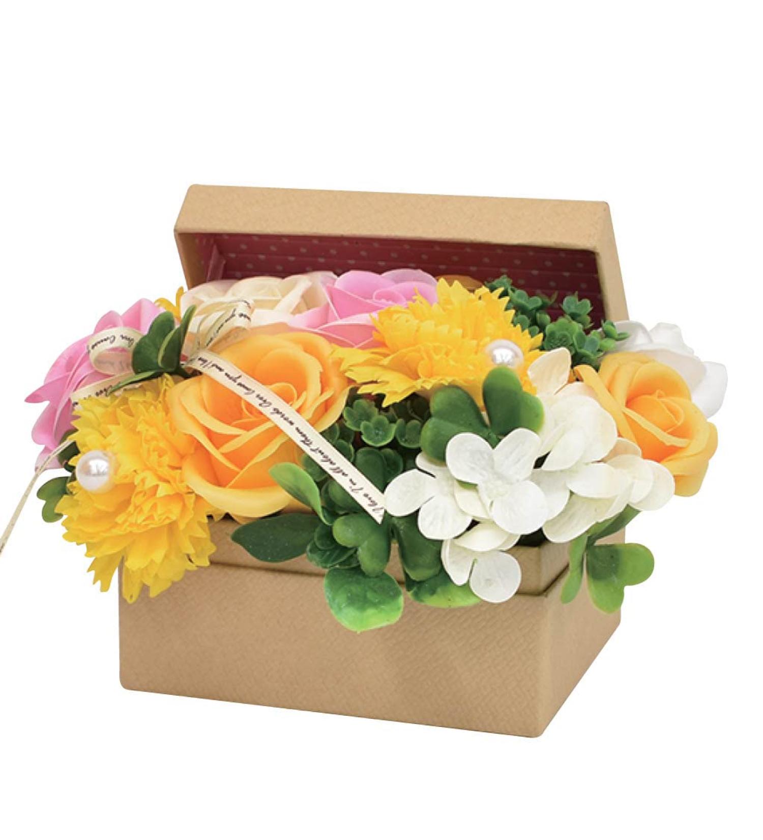 Buy Poppy Nagoya SBL-115S Soap Flowers - Yellow Artificial Bouquet Gift | International Shipping - Buy Online on GoSupps.com