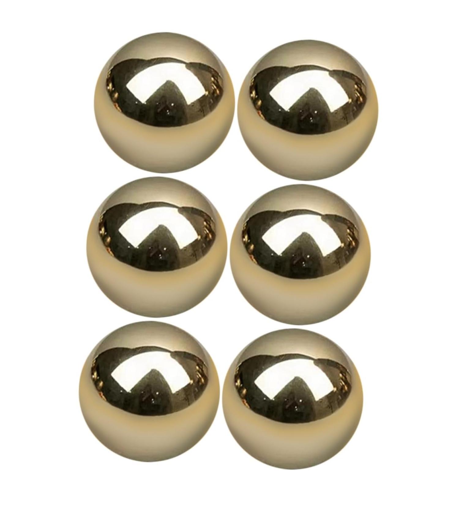 Tovinanna 6-Pack Brass Gymnastic Balls - Hand Exercise Gift & Massage Devices for Optimal Performance - Small Smooth Durable Copper Balls - Buy Online on GoSupps.com