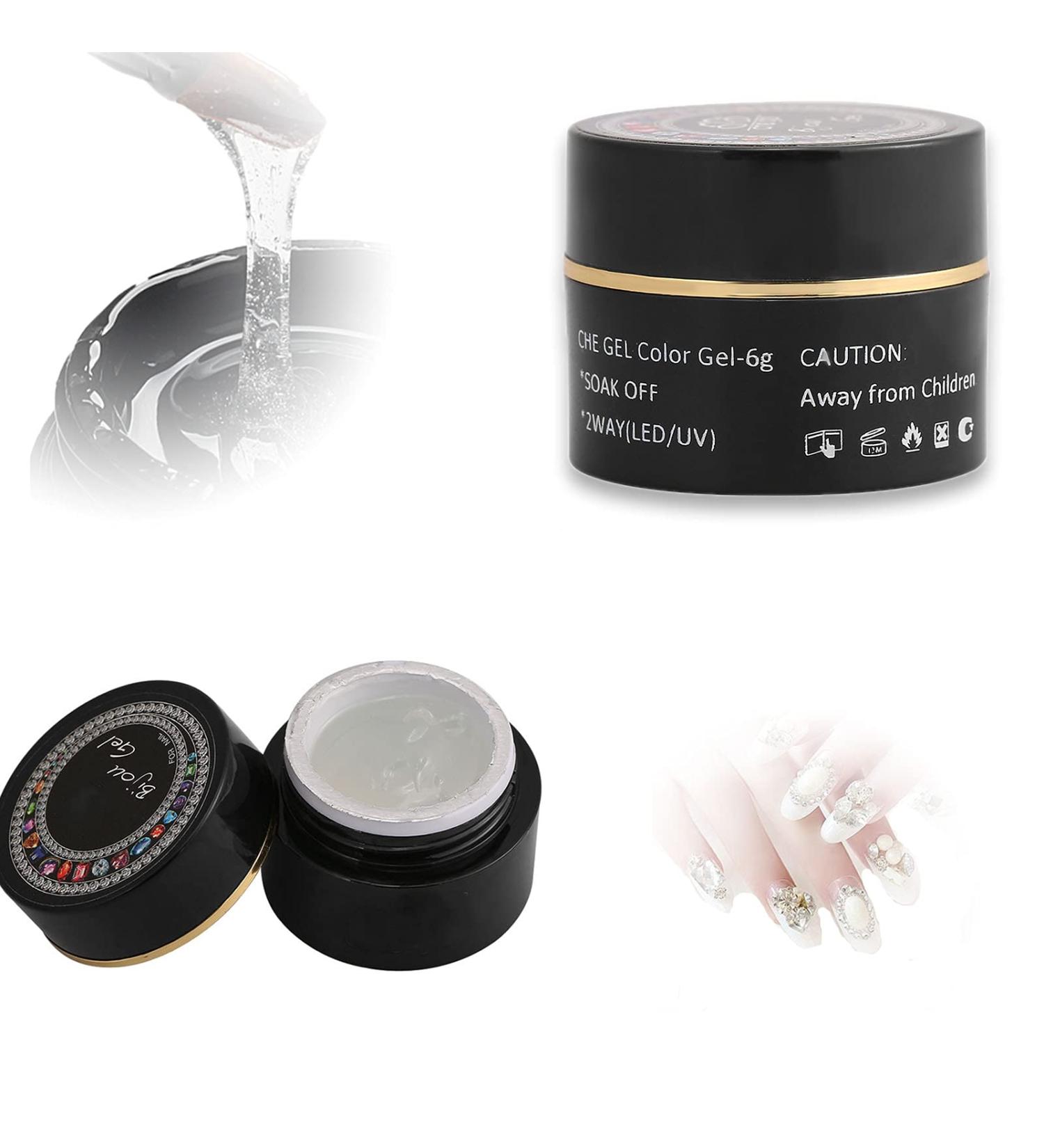 Professional Rhinestone Glue for Nails - Gem Adhesive for Crystals | Nail Art Sticker Gel Glue - Bling Decoration Tool - Buy Online on GoSupps.com