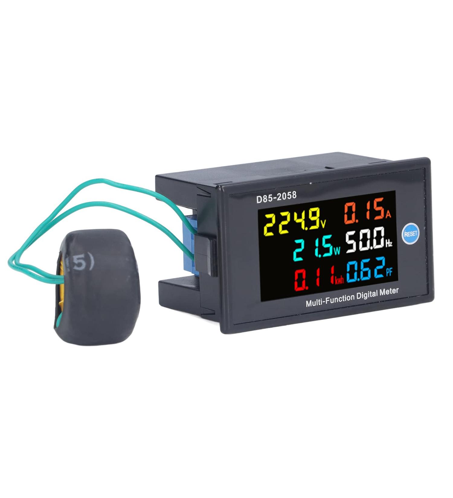 Power Monitor 2058 D85 - Single Phase Digital LCD Electricity Meter | 200m AC 200-450V Voltage Tester for International Shipping - Buy Online on GoSupps.com