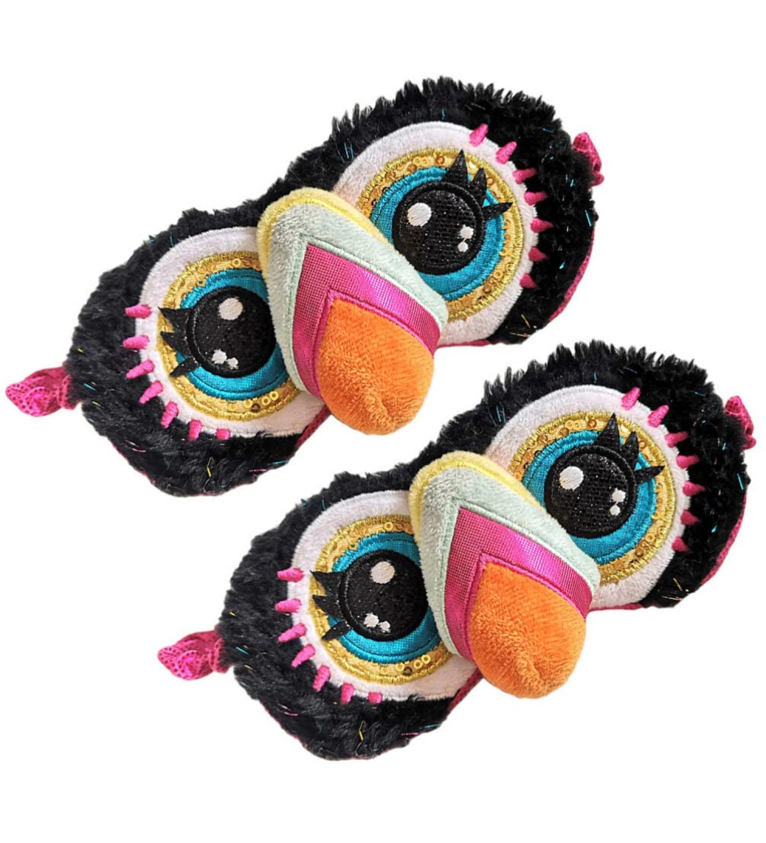 Buy Healvian 2pcs Toucan Eye Masks for Kids - Ear Piercing Kit | Light Blocking Sleep Masks for Travel & Home - Plush Eye Covers for Comfortable Sleep - Buy Online on GoSupps.com