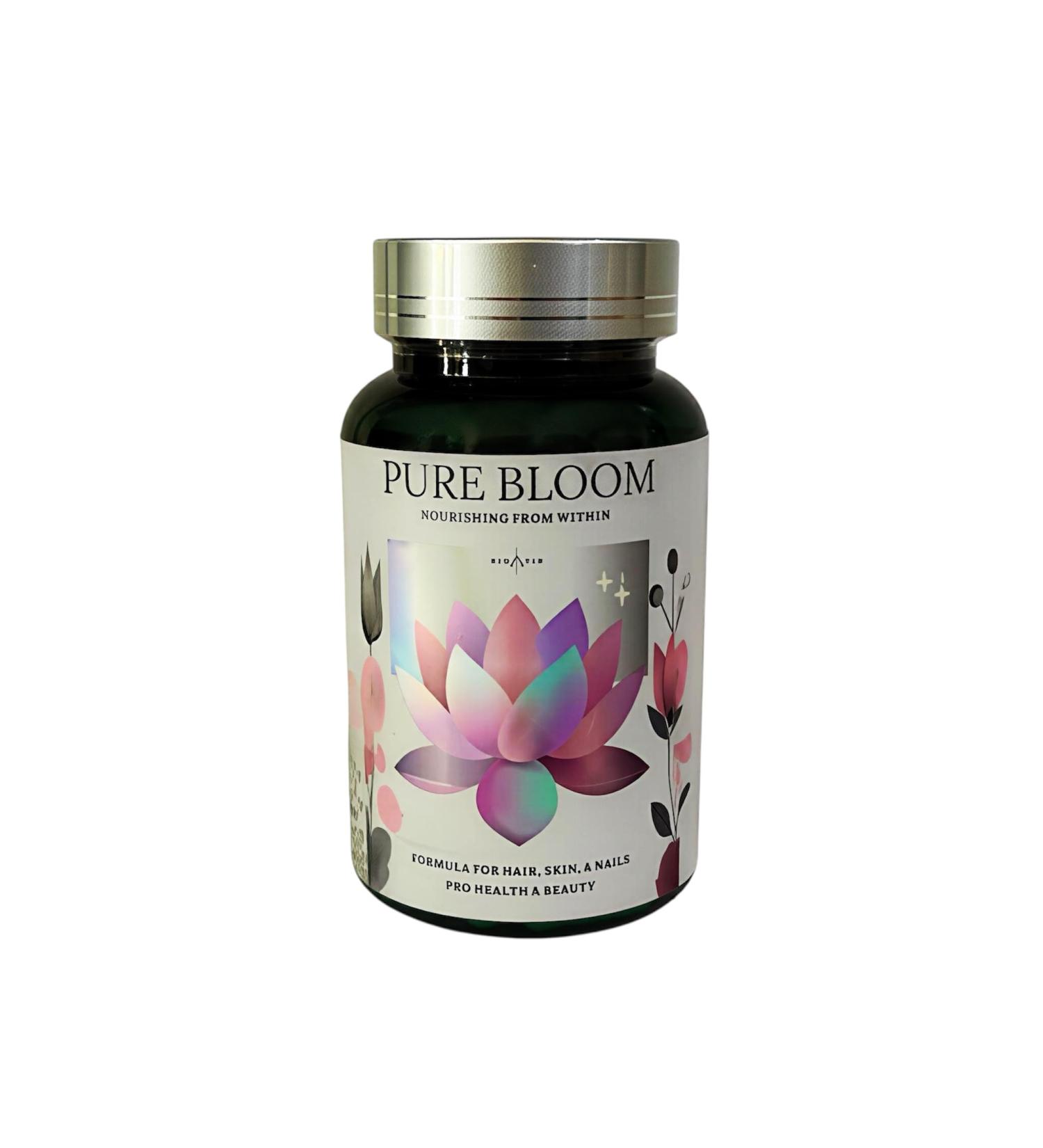 Pure Bloom Biotin 5 000 mcg Hair Skin & Nails Vitamins for Women & Men Supports Stronger Hair Growth Healthier Skin & Nails Vegan Non-GMO Supplement - Buy Online on GoSupps.com