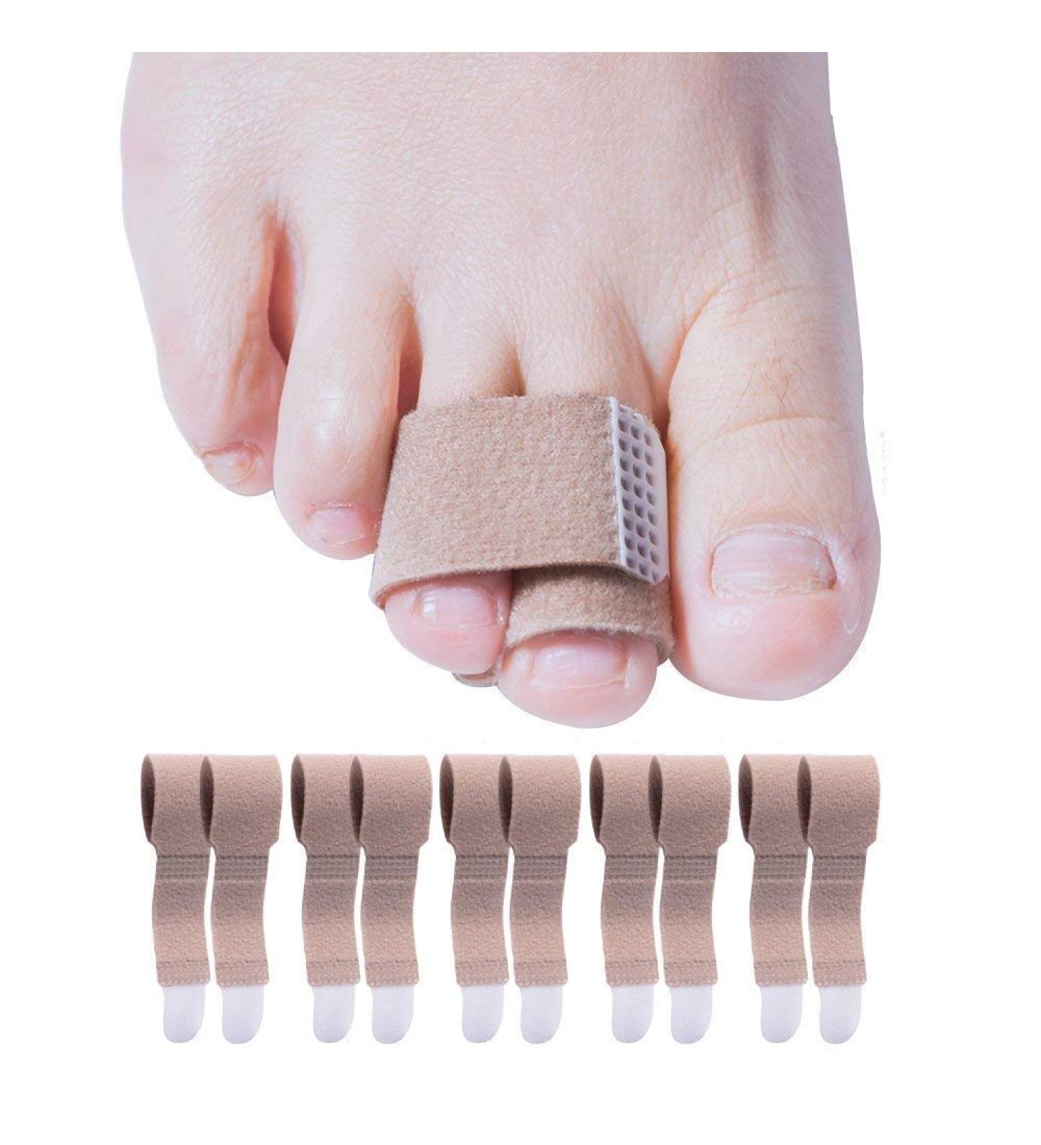 Hlwawa Finger Brace Splint for Arthritis | Trigger Finger & Toe Separator | Anti-Slip Cushioned Corrector Pack of 10 - Buy Online on GoSupps.com