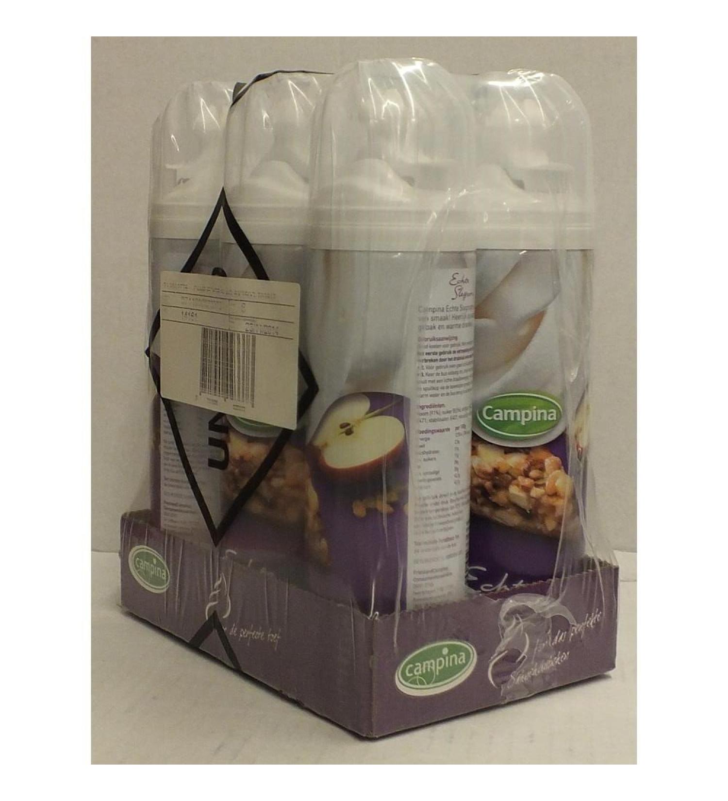 Campina real whipped cream 6 x 250g can (real slagroom)