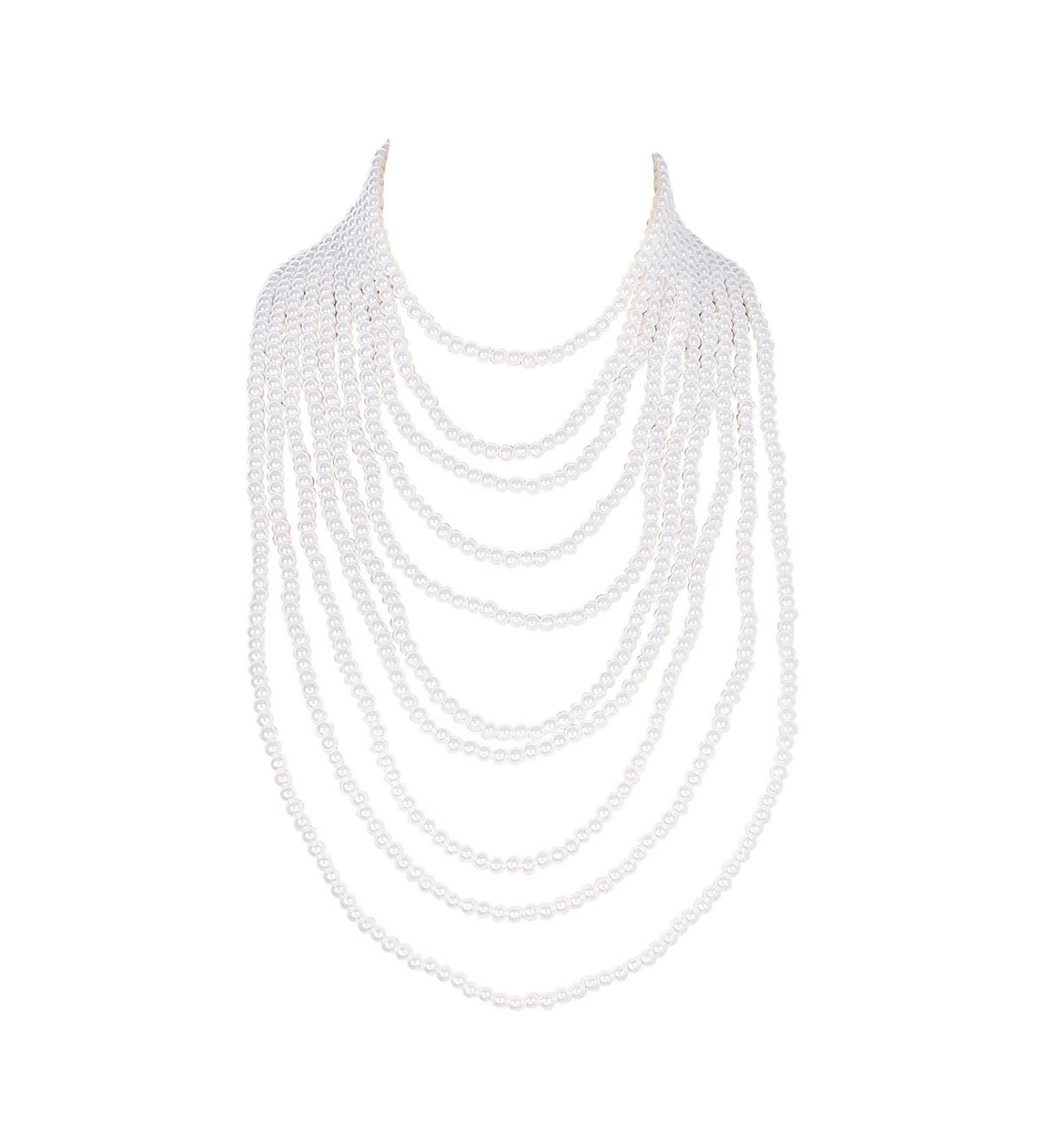 KUAIYIJU Fashion Pearl Necklace for Women | Layered Long Sweater Chain | Wedding Jewelry & Clothing Accessories - Buy Online on GoSupps.com