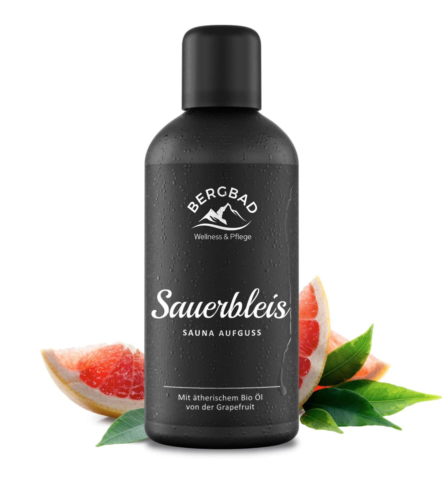 BERGBAD Organic Grapefruit Sauna Infusion 100ml - Natural Essential Oil Blend for Relaxing Sauna Experience - Buy Online on GoSupps.com