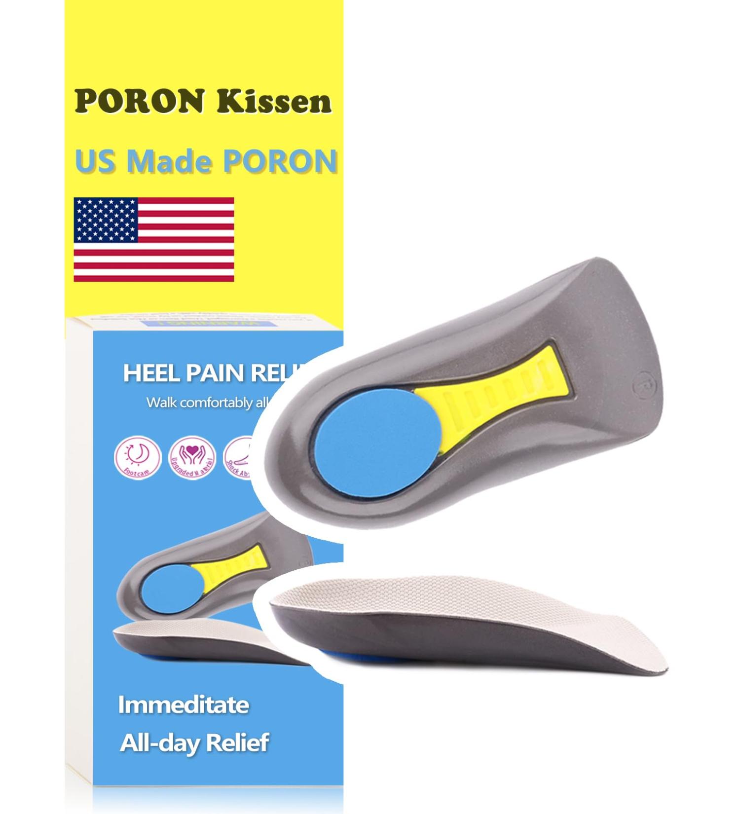 Plantar Fasciitis Arch Support Insoles for Men & Women | Heel Pain Relief Shock Absorbers EU 41-46 - Black - Buy Online on GoSupps.com