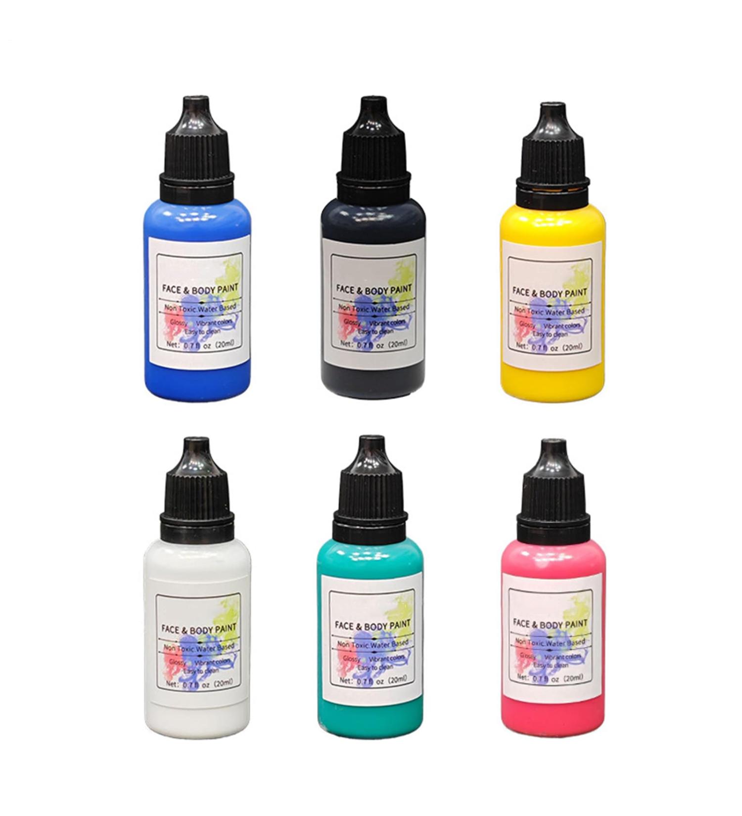  LearnLyrics Body Paint Kit Washable Makeup Set with 6 Shades Colorful Cosplay Palette Non-Toxic Pigmented Cream Water-Activated Cosmetic | Party Face Paint Kit - Buy Online on GoSupps.com