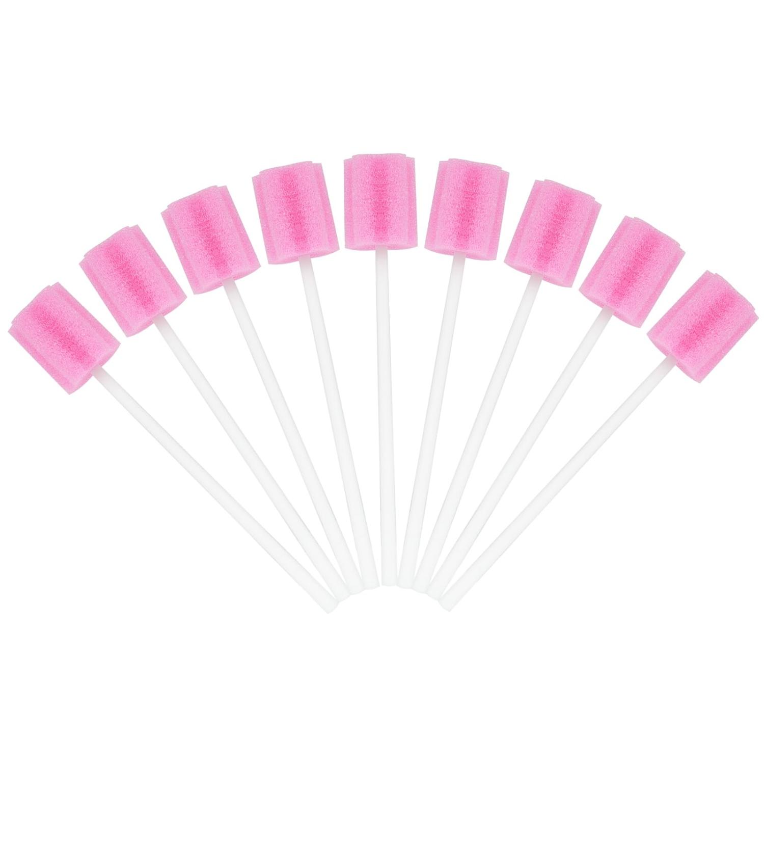 ACWOO Disposable Oral Care Sponge | 100 Portable Dental Swabs for Clinics | Pink Oral Care Solution - Buy Online on GoSupps.com