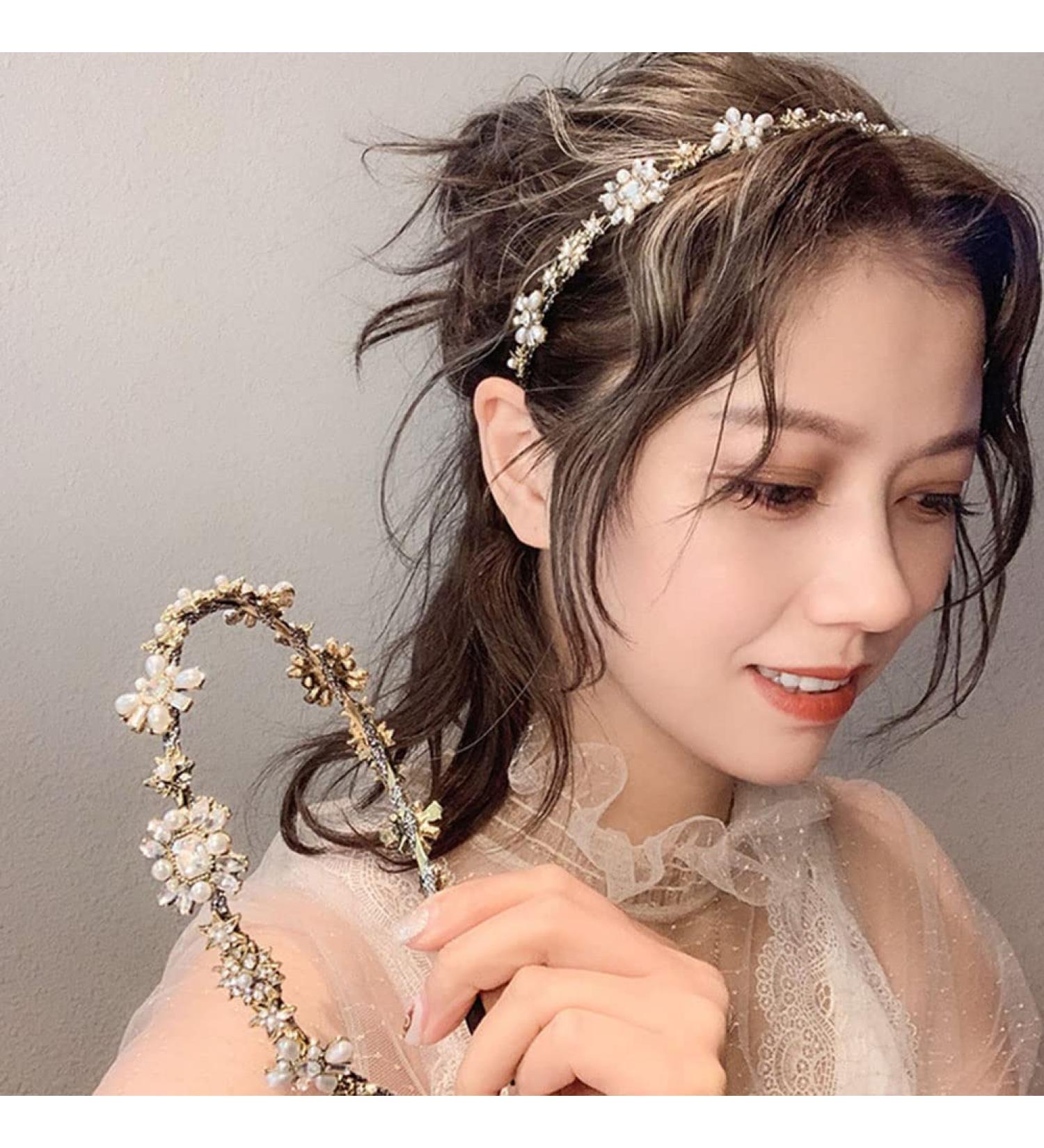 Elegant Fzsecriu Hair Ripe Headbands for Women | Glitter Hair Accessories for Weddings & Special Occasions - Buy Online on GoSupps.com