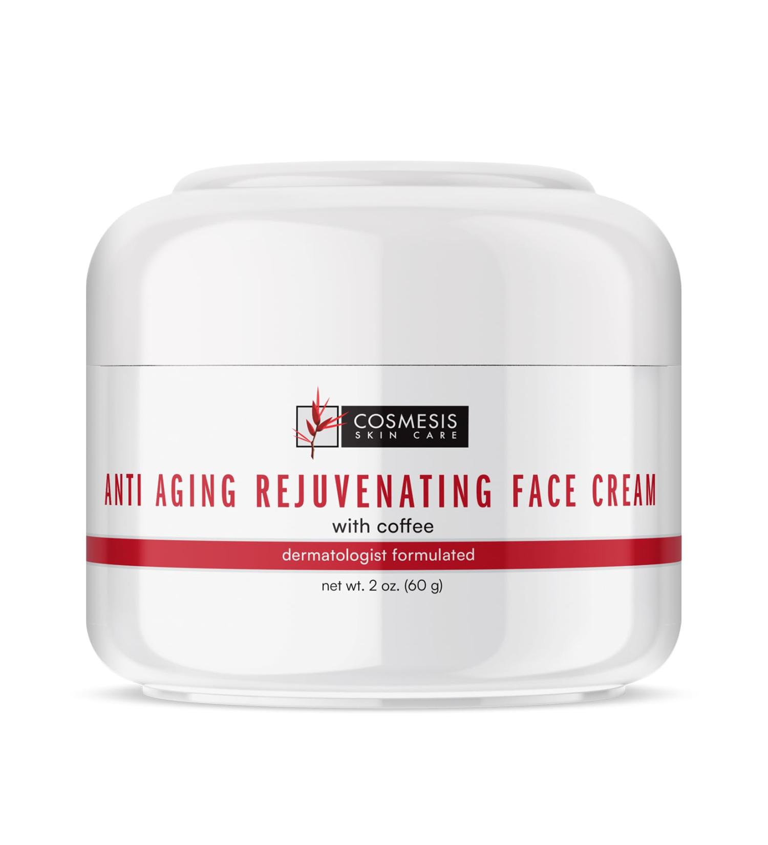Rejuvenating Anti-Aging Face Cream with Coffee Compounds - Reduces Wrinkles & Redness | 2oz by Cosmesis - International Shipping Available - Buy Online on GoSupps.com