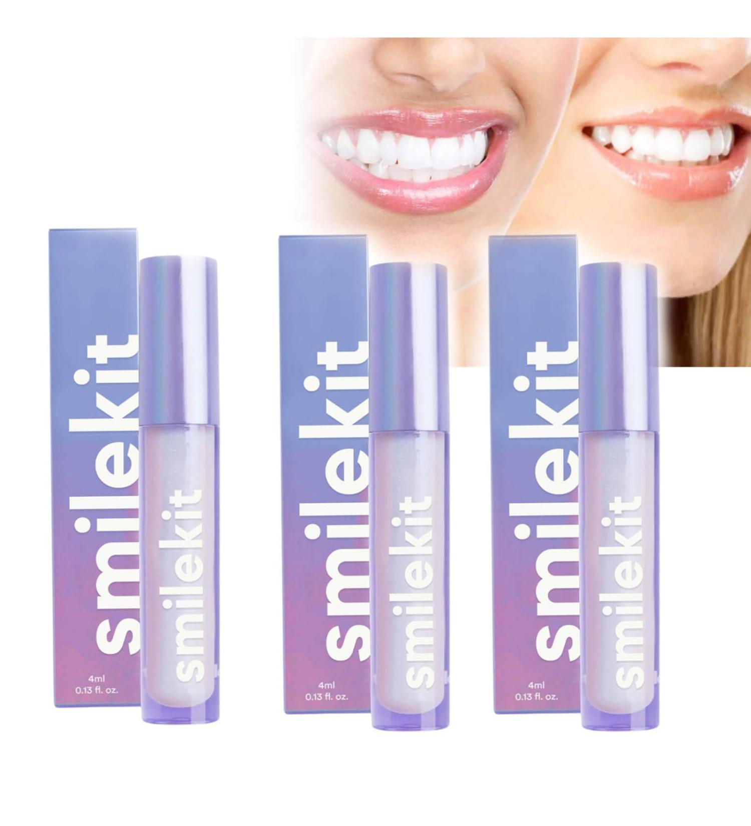 Tooth Gloss & Shine Gel - Instant Whitening for Whiter Teeth | 3 PCs Tooth Whitening Pen for Stain Removal - Buy Online on GoSupps.com