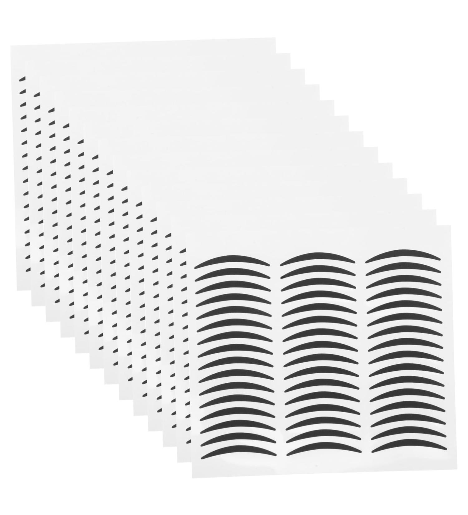  NULYLU 20 Sheets Black Double Eyelid Eyeliner Stickers Double Eyelid Tape Stickers for Fashion Eye Makeup Self-Adhesive Eyeliner Strip - Buy Online on GoSupps.com