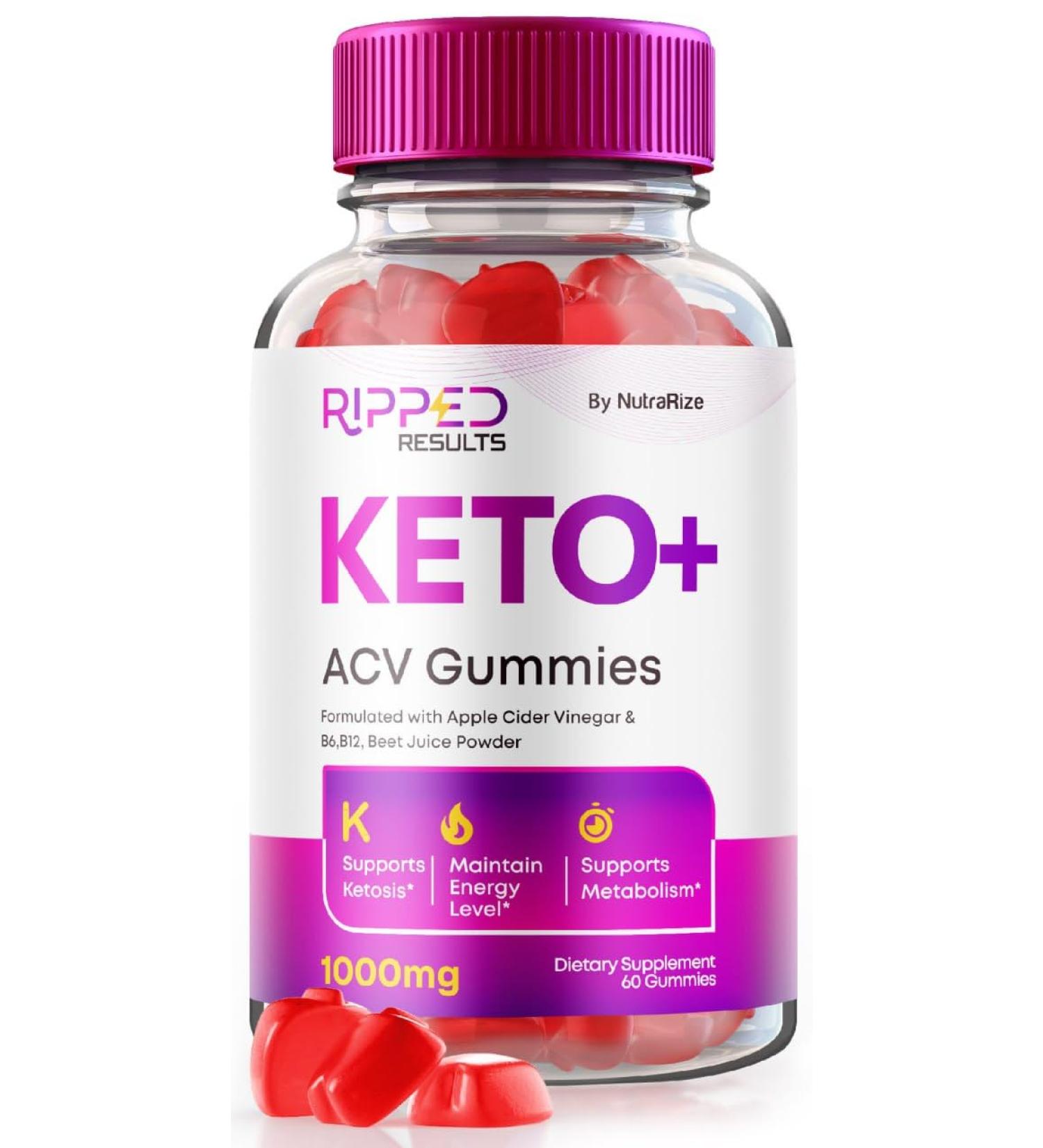 Ripped Results Keto ACV Gummies - Advanced Weight Loss Support (60 Gummies) | Enhance Your Weight Loss Journey - Buy Online on GoSupps.com