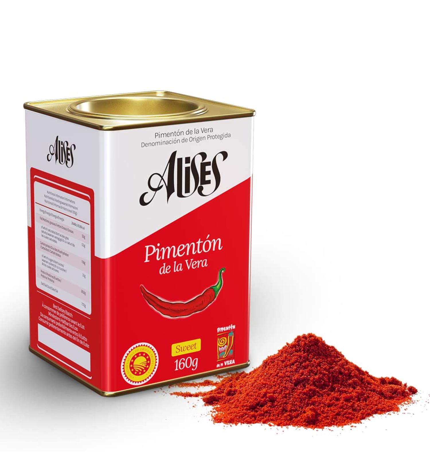 Buy Alises Smoked Paprika Powder (Sweet) 160g DOP Authentic Piment n de la Vera from Spain | Premium Seasoning for Your Dishes - Buy Online on GoSupps.com