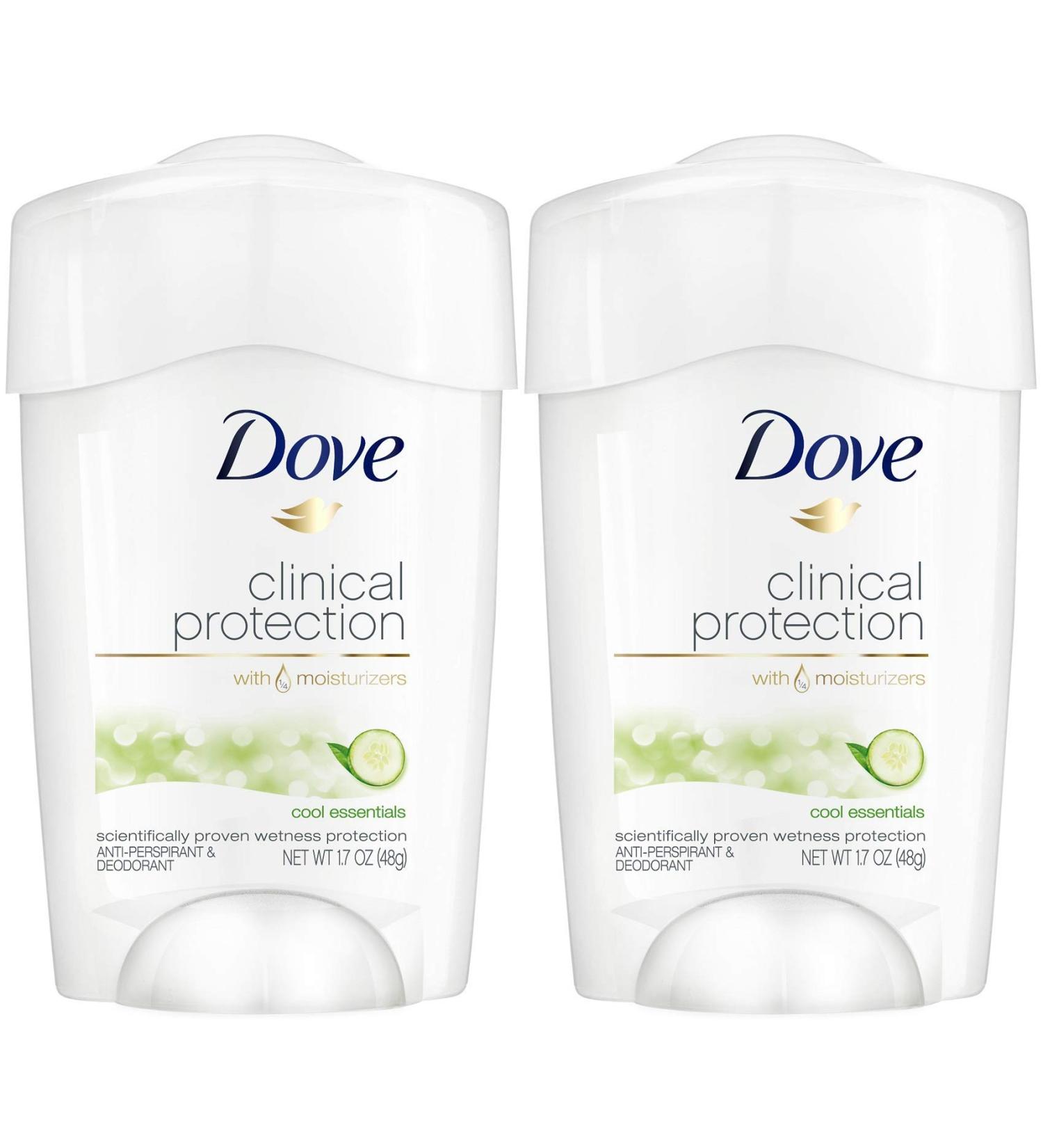 Dove Clinical Protection Anti-Perspirant Deodorant Cool Essentials 1.7 oz - Prescription Strength - Buy Online on GoSupps.com