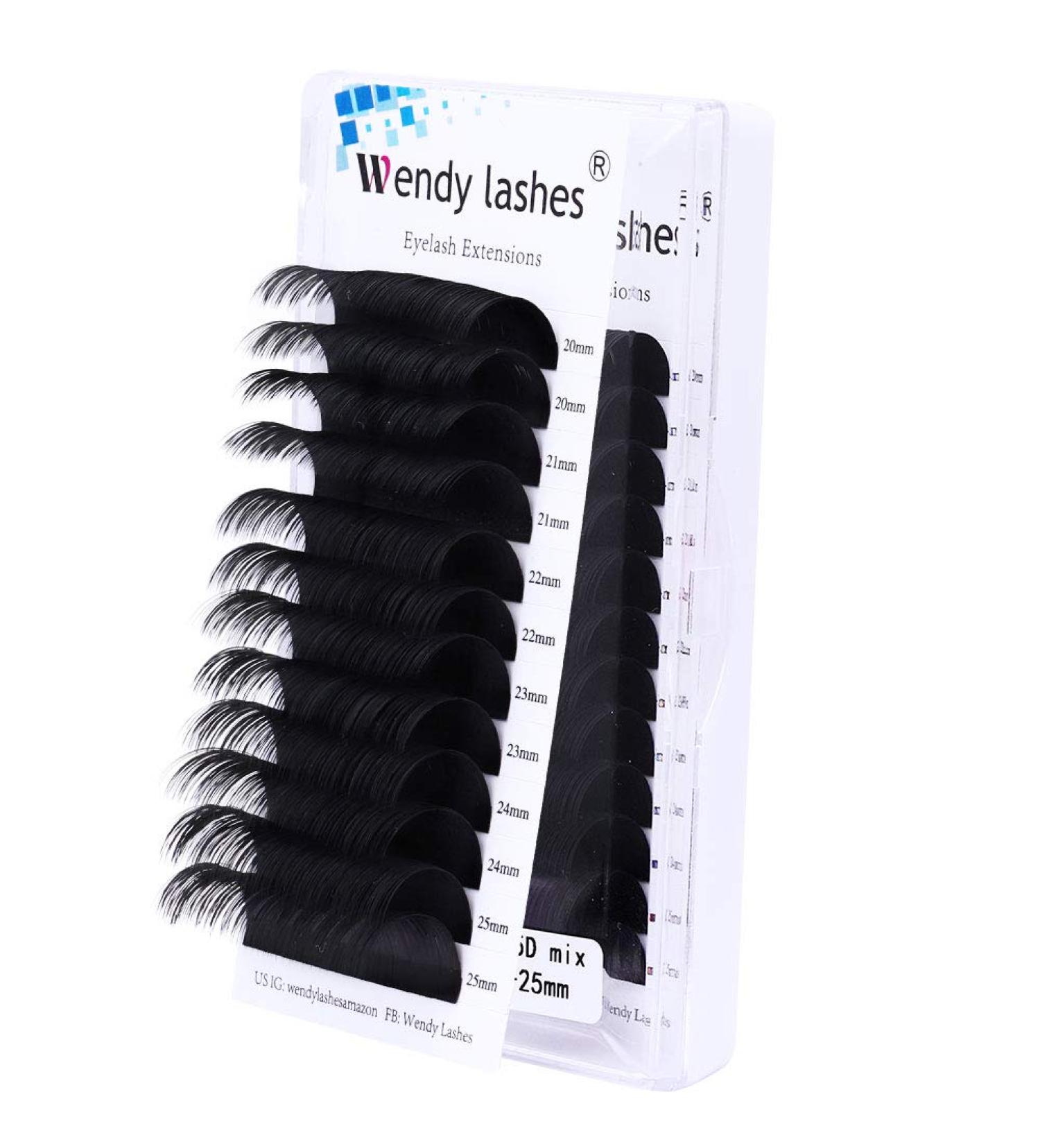 20-25mm Mixed Tray Classic Lash Extensions - CD Curl 0.07mm Individual Eyelashes Supplies - Buy Online on GoSupps.com