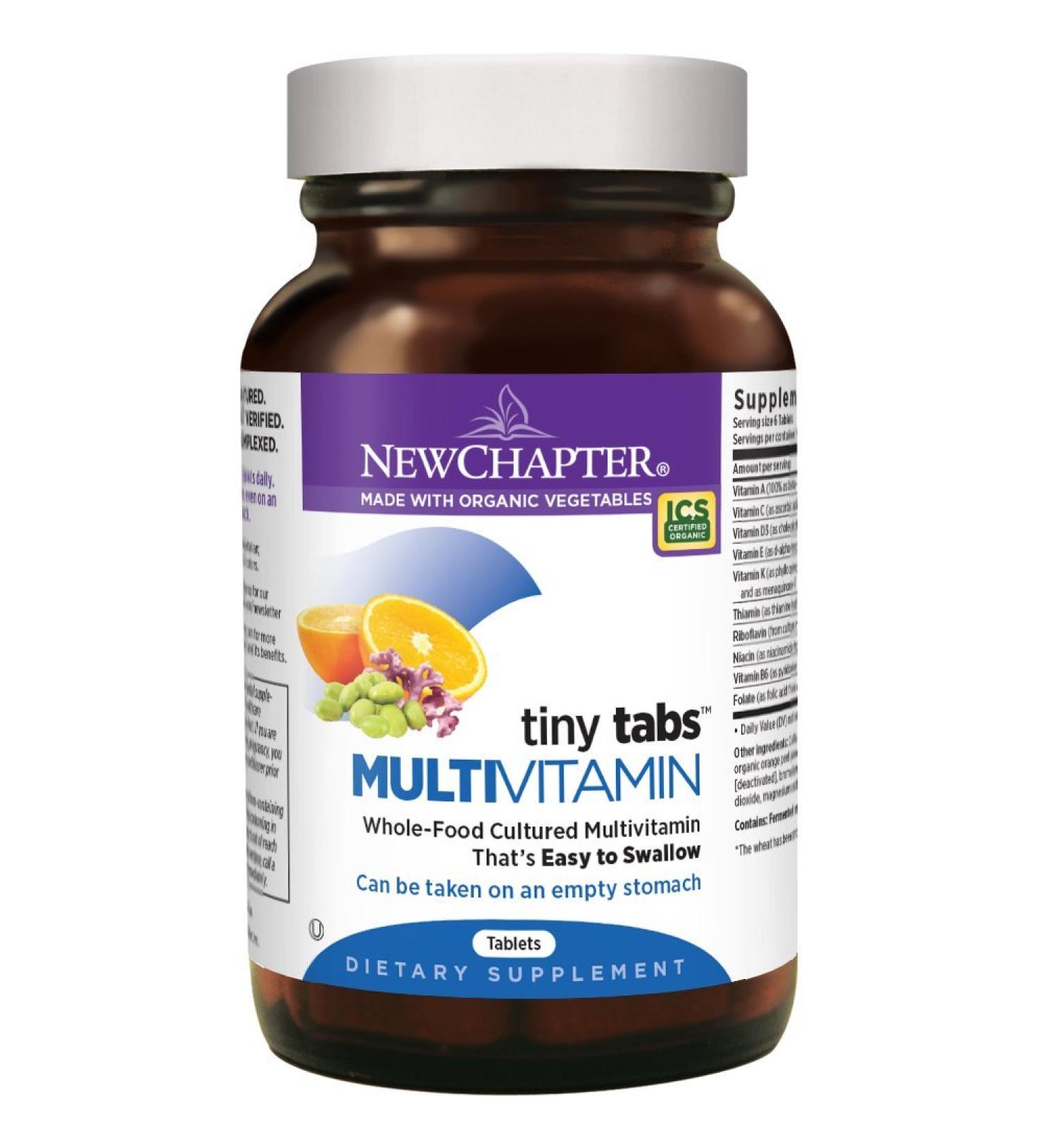 New Chapter Tiny Tabs Multivitamin 192 ct - Complete Daily Nutrition in Small Doses - Buy Online on GoSupps.com