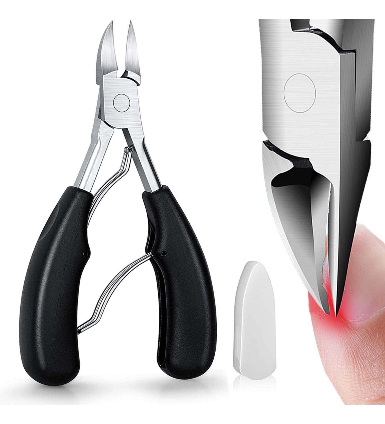 Professional Heavy Duty Nail Clippers for Thick and Ingrown Nails - Black - Buy Online on GoSupps.com