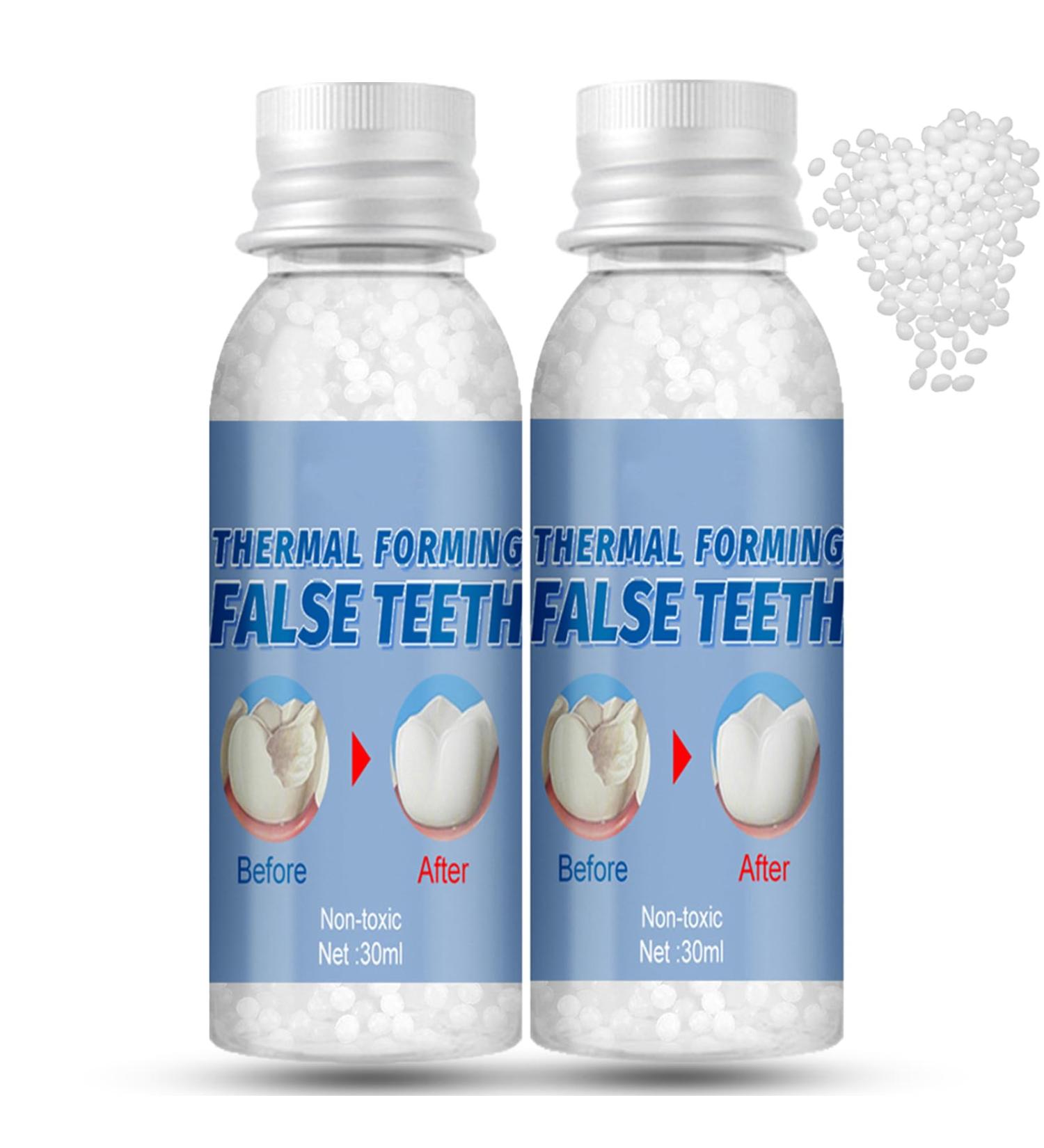 DIY Temporary Tooth Filling Kit for Missing or Broken Teeth - Moldable False Teeth Beads (2pcs) - Buy Online on GoSupps.com